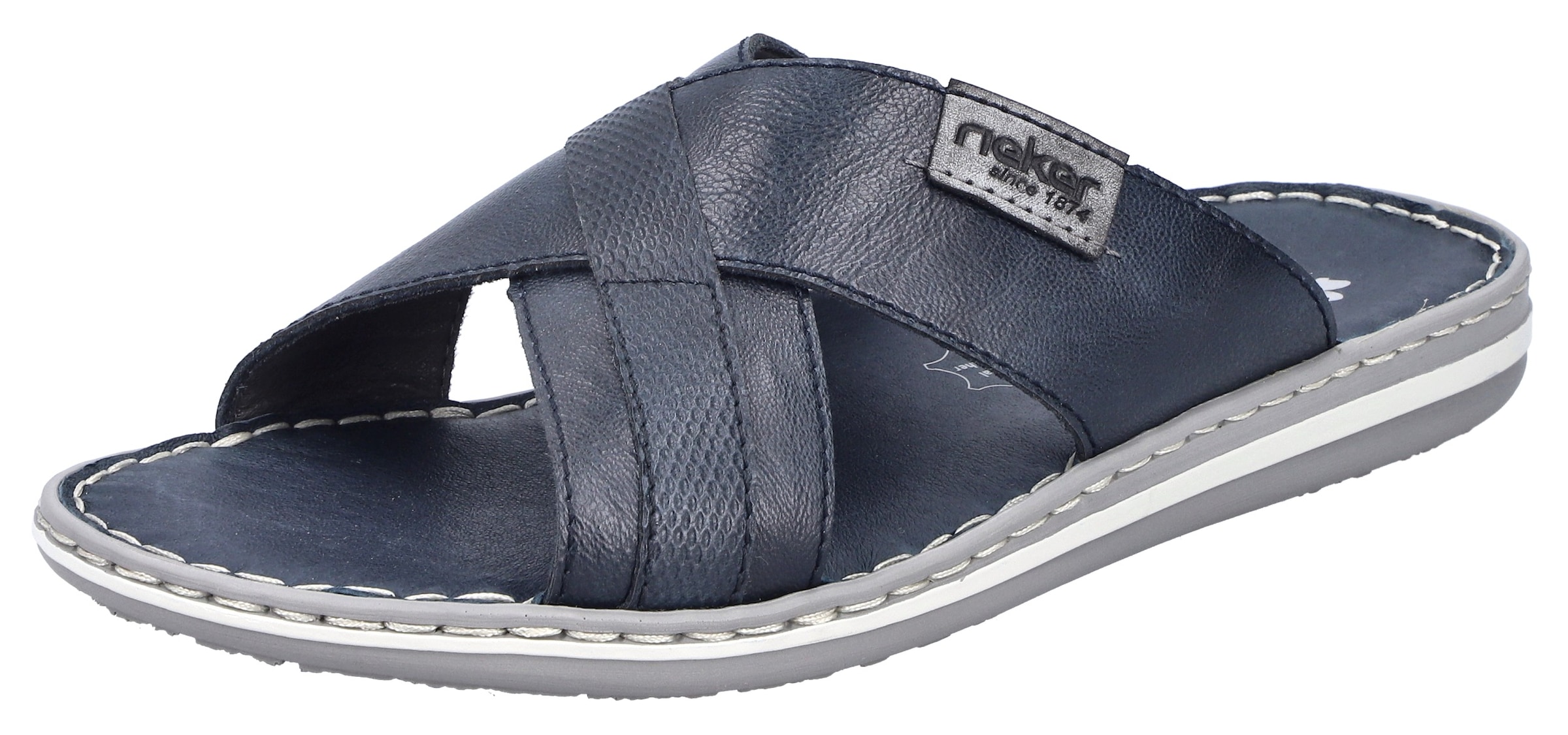 Rieker Pantolette  Sommerschuh, Strandschuh, Schlappen, Hausschuh mit Label