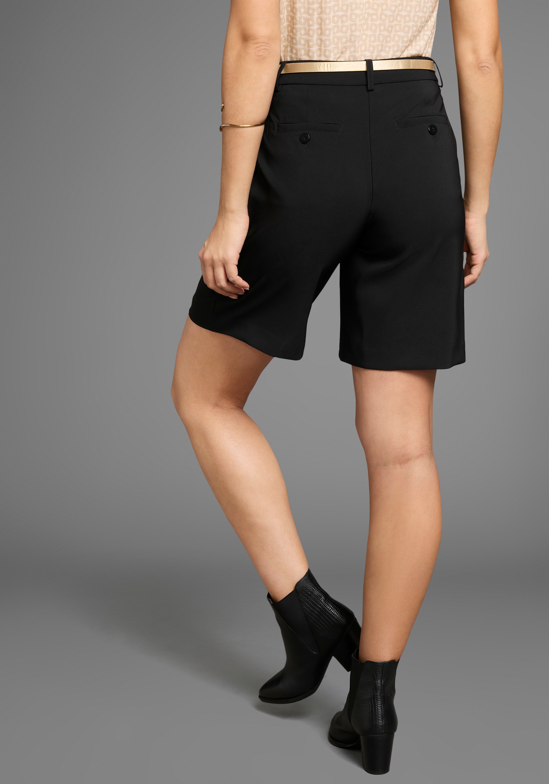 Laura Scott Chinoshorts, (Set, 2 tlg., mit Gürtel), mit passendem Gürtel
