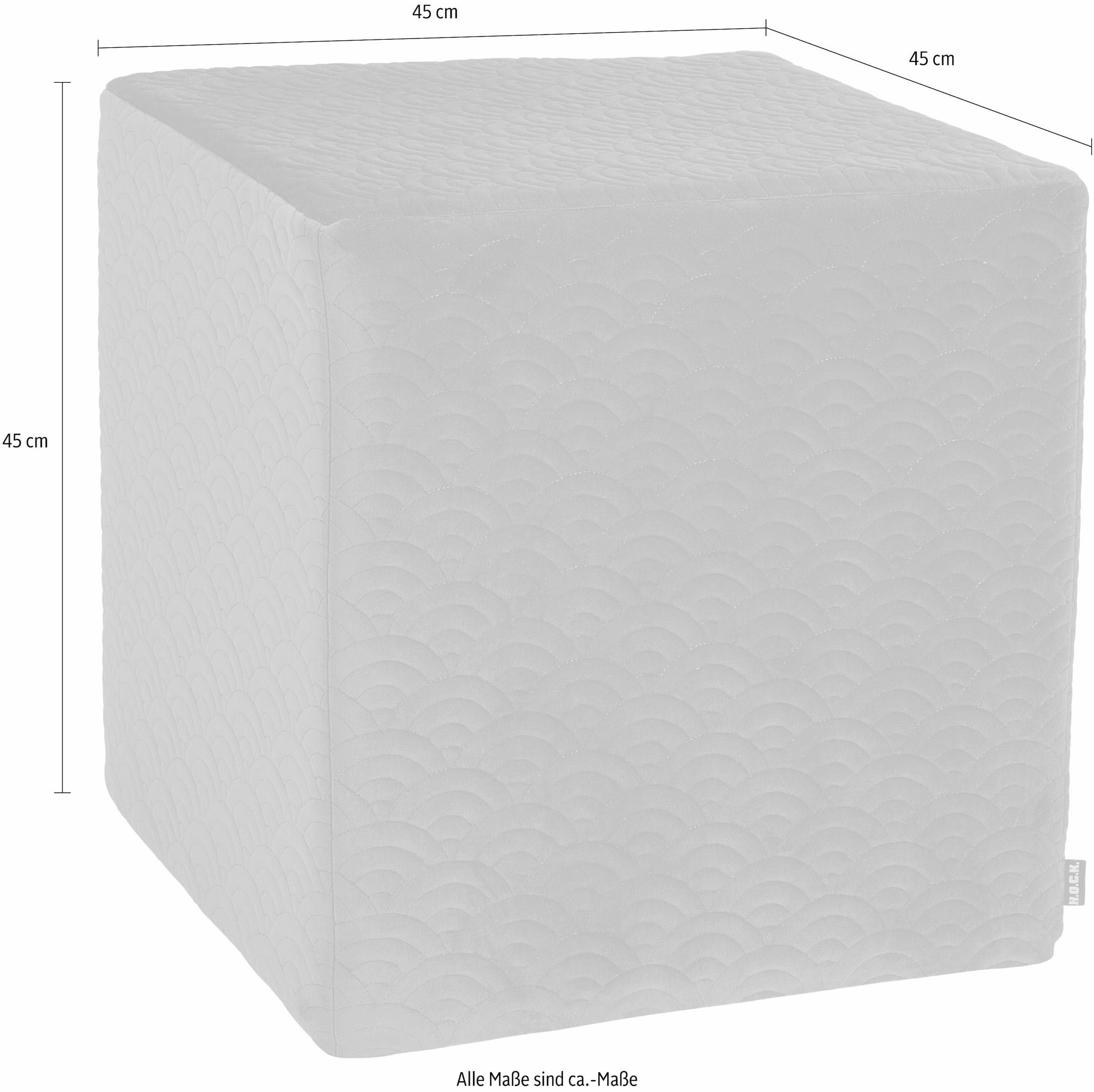 H.O.C.K. Sitzwürfel »Soft Nobile« 1 Stk. tlg. 45/45/45 cm, H.O.C.K.