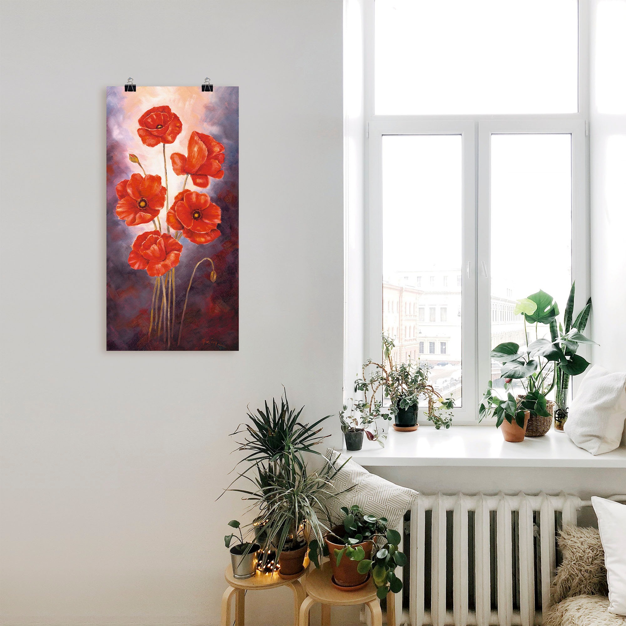 Artland Wandbild »Mohn V« Blumen 1 Stk. tlg. als Leinwandbild, Poster in verschied. Größen