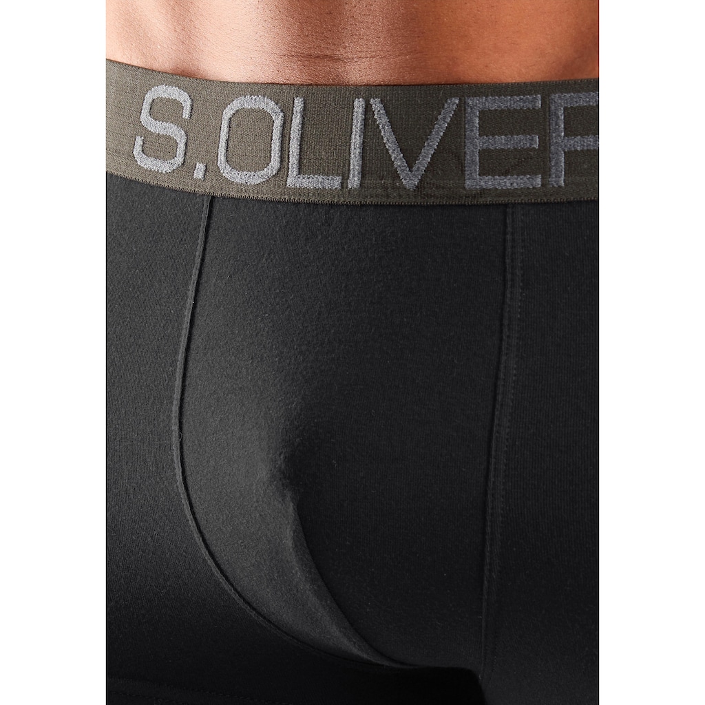 s.Oliver Boxer »Boxershorts für Herren«, (Packung, 4 St.), in Hipster-Form aus Baumwoll-Mix