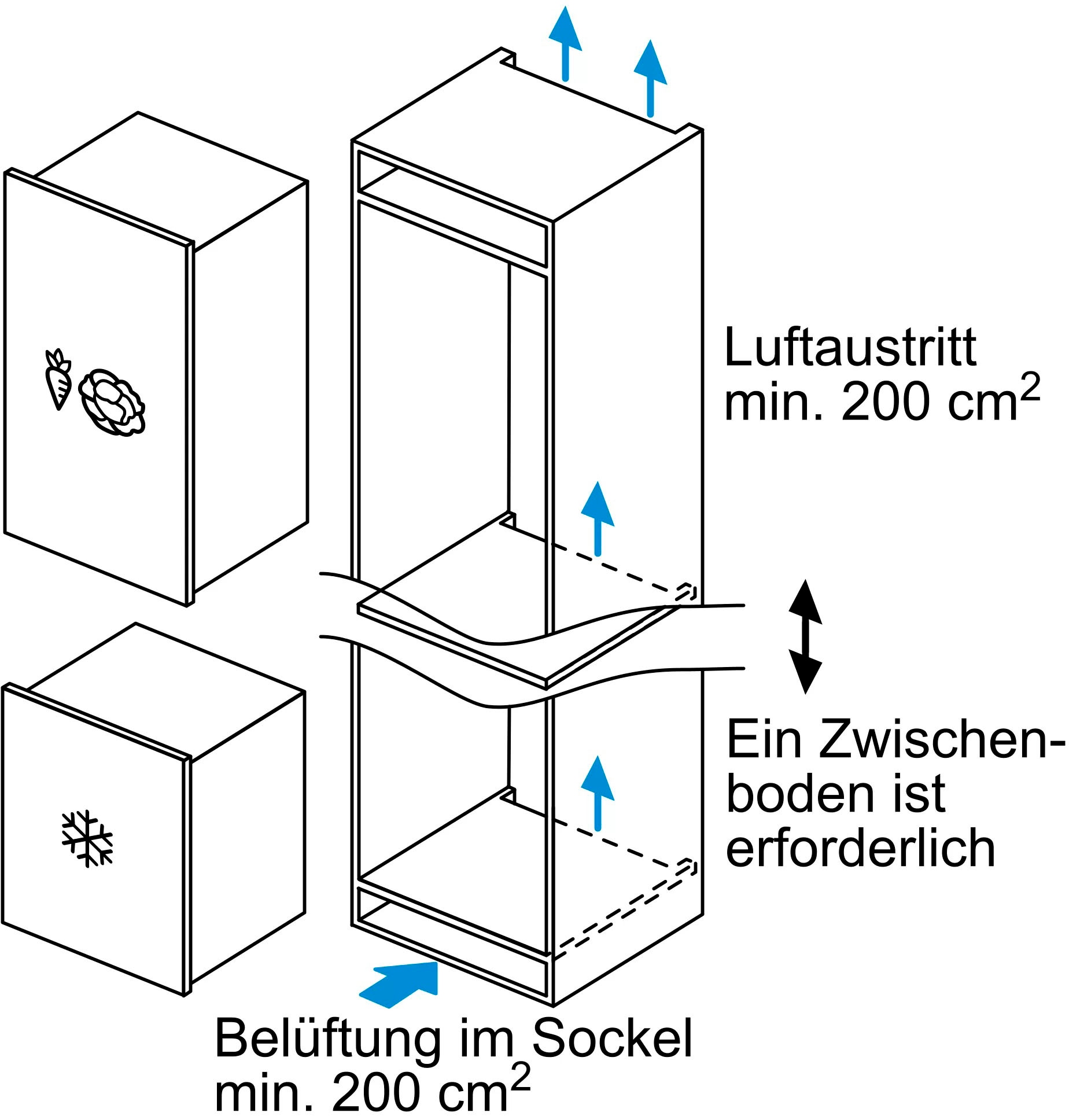 SIEMENS Einbaugefrierschrank »GI11VADE0«, iQ500, 71,2 cm hoch, 55,8 cm breit