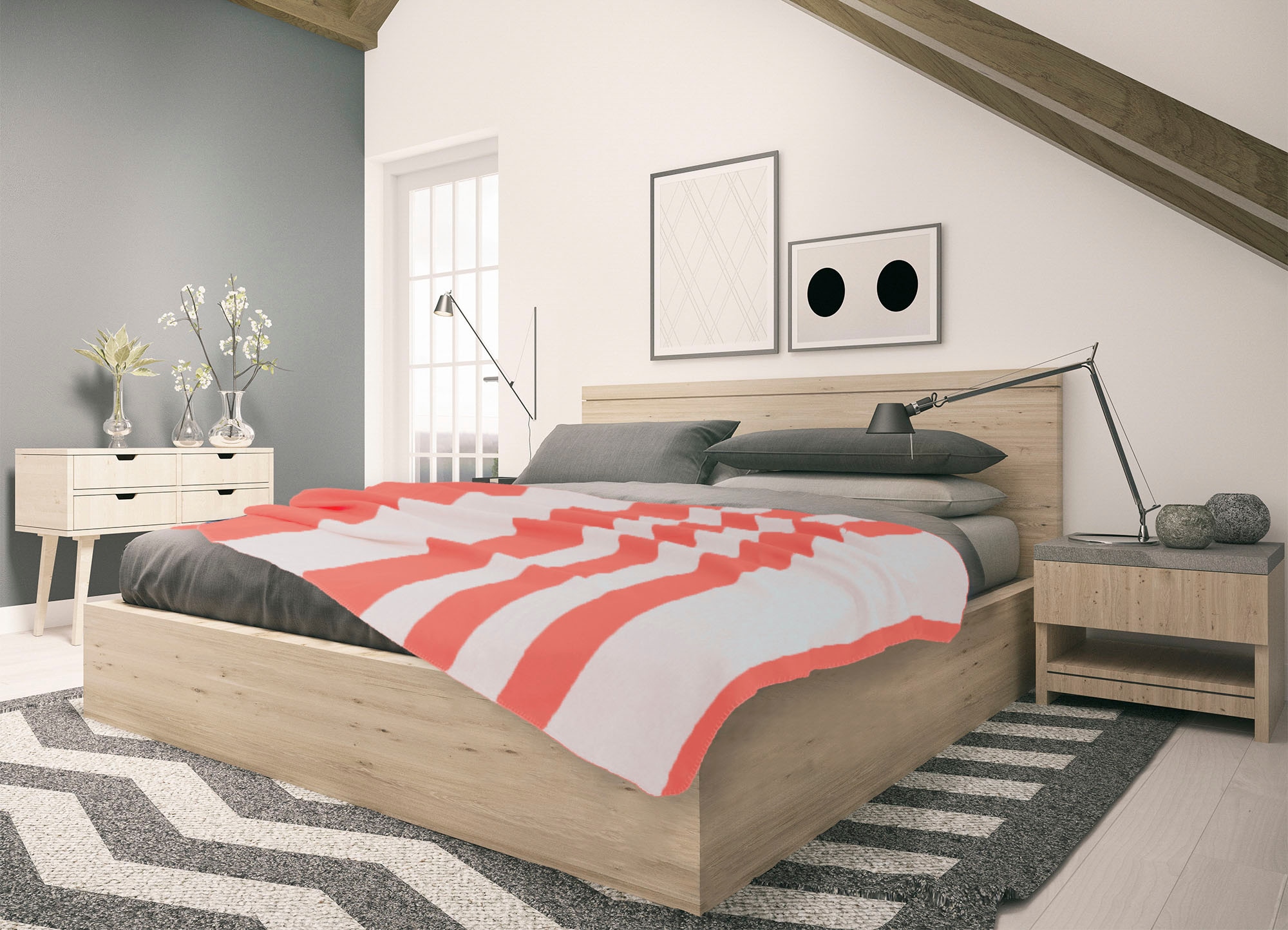 SETEX Wohndecke »Kuscheldecke«, mit Streifen, Kuscheldecke