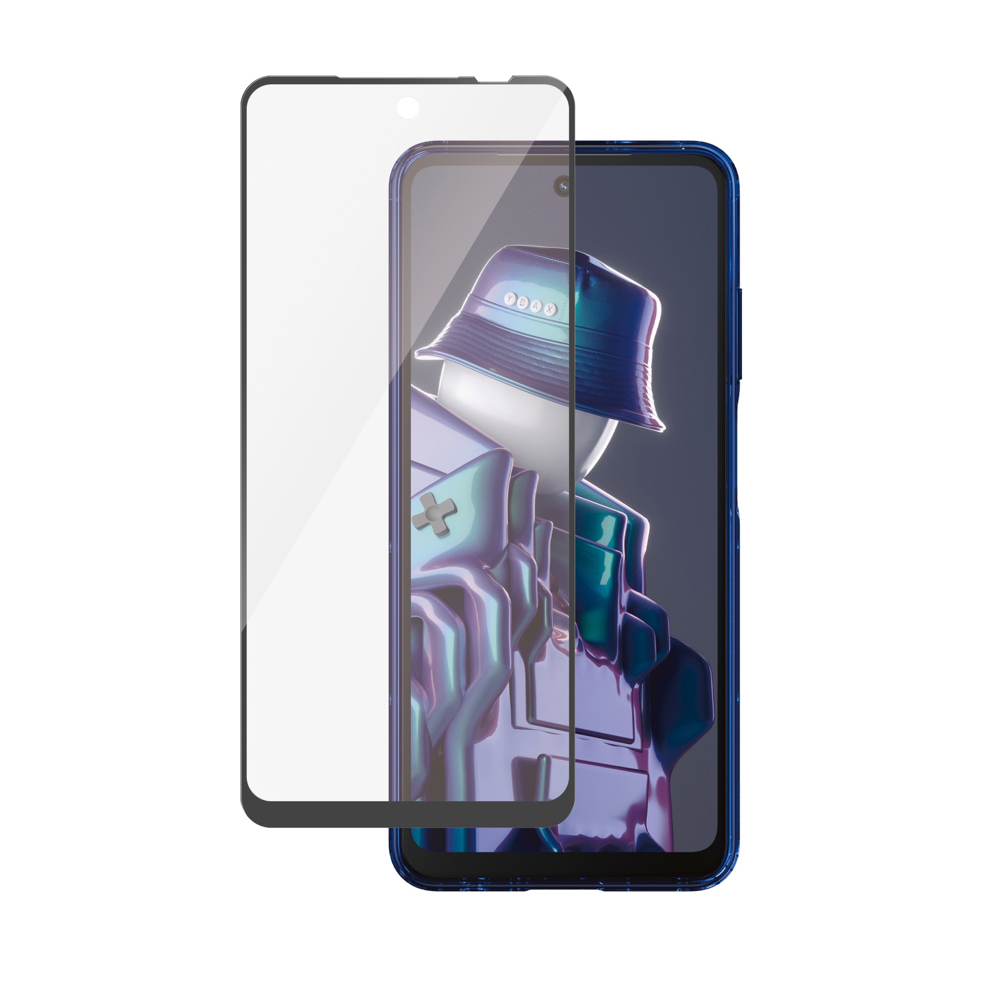 CARE by PanzerGlass Displayschutzglas »Ultra-Wide Fit Screen Protection«, für HMD Fusion, Displayschutzfolie, Schutzfolie, Bildschirmschutz, kratz- & stoßfest