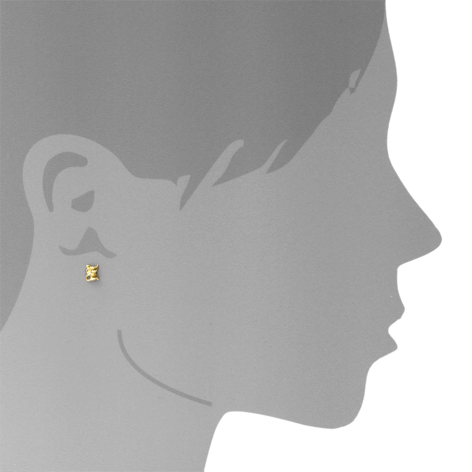 OSTSEE-SCHMUCK Paar Ohrstecker »- Mäuschen - Gold 333/000 -,«