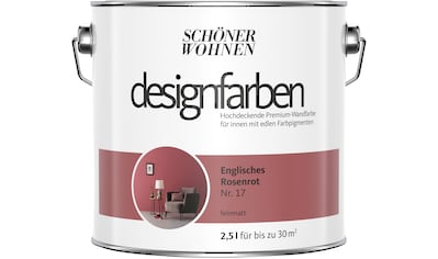 SCHÖNER WOHNEN-Kollektion Wandfarbe »Designfarben«, englisches Rosenrot Nr. 17,... kaufen