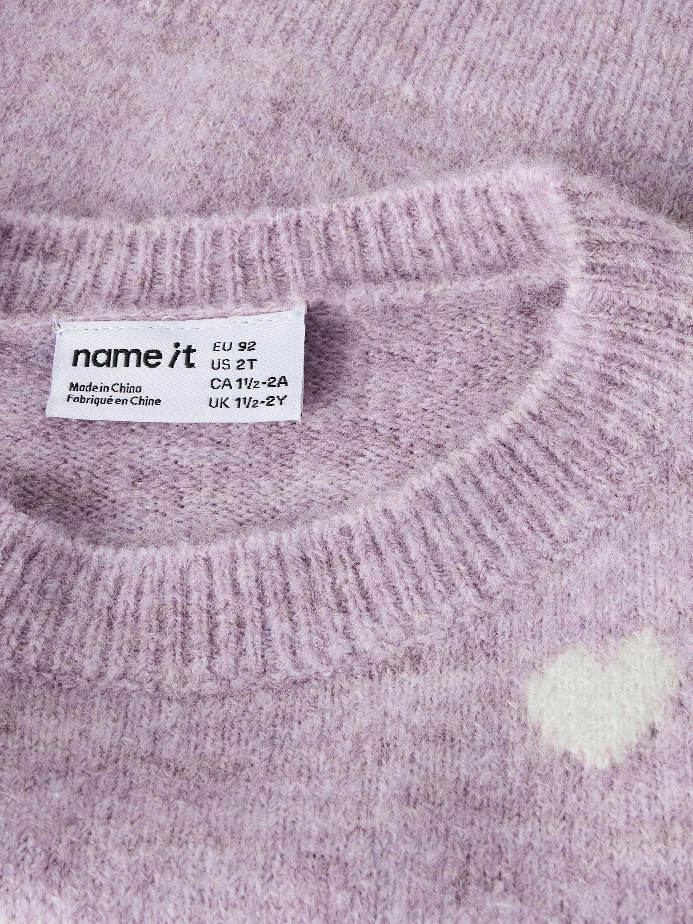 Name It Strickpullover »NMFOGUSSE LS KNIT« Materialmix, Strickmuster