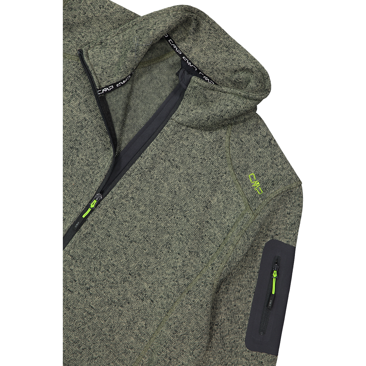 CMP Strickfleecejacke »MAN JACKET« ohne Kapuze atmungsaktiv, schnell trocknend, wärmend, Übergangsjacke