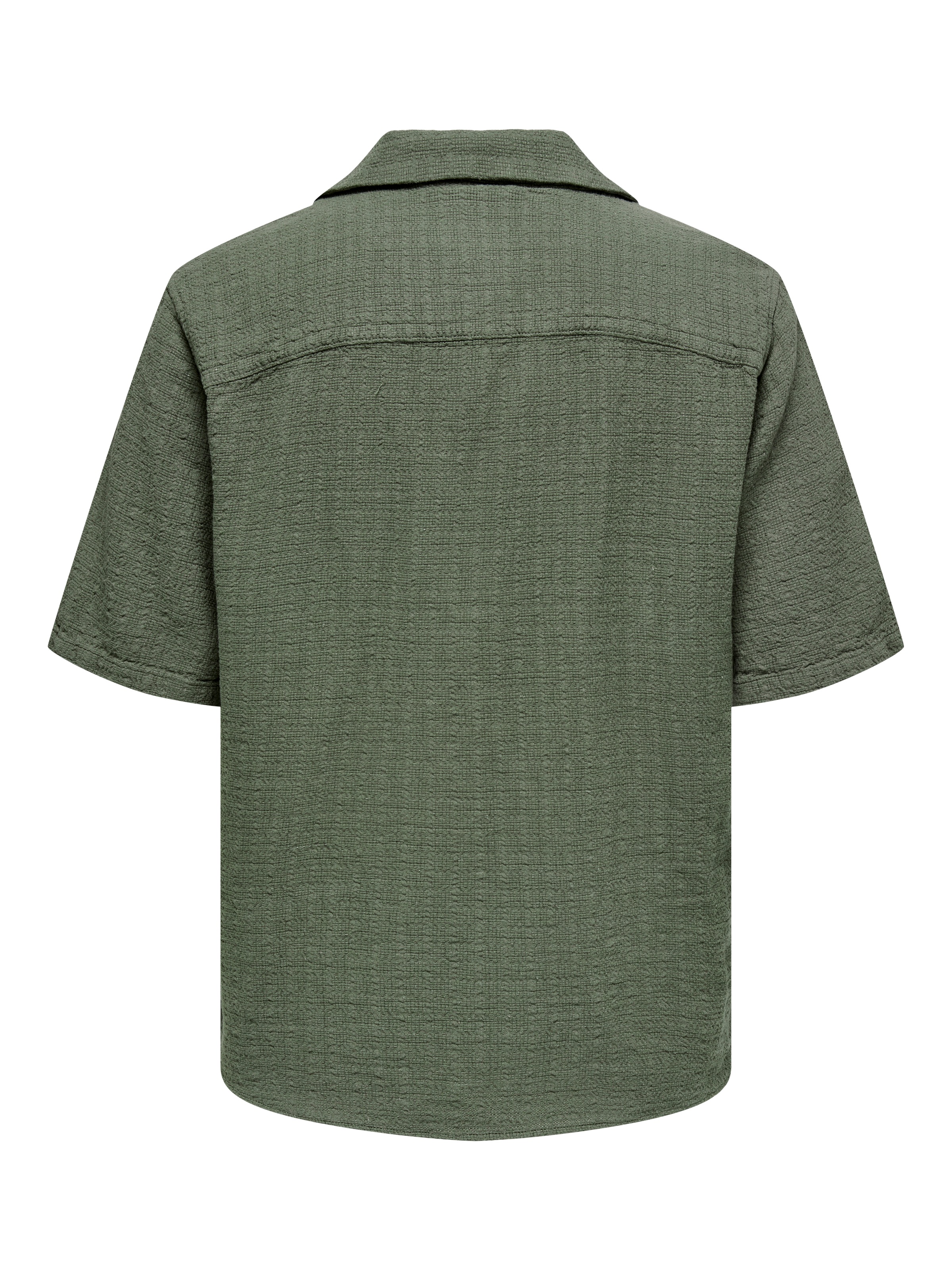 ONLY & SONS Kurzarmhemd »ONSLATHAM RLXSS RESORT LINEN STRUC 0257«