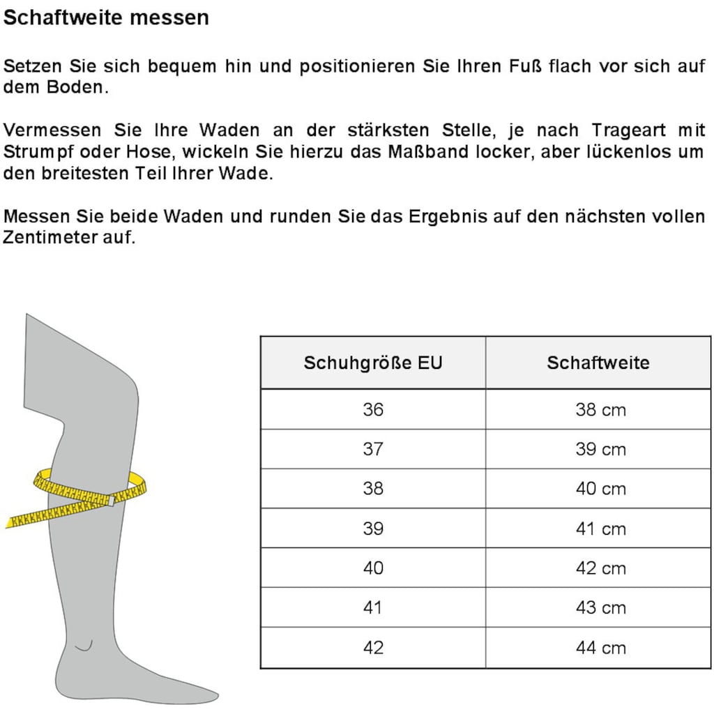 Rieker Stiefel, mit Zierkordel