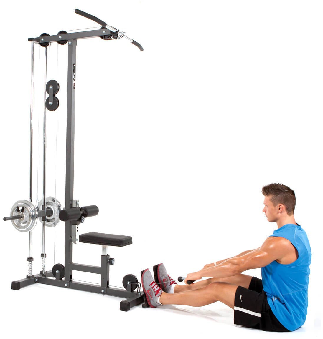 Finnlo by Hammer Kraftstation »Mulit-Lat Tower«, (Latzug, Seilzug, Ruderfunktion), multifunktionale Fitnessstation, max. Trainingsgewicht 120 kg
