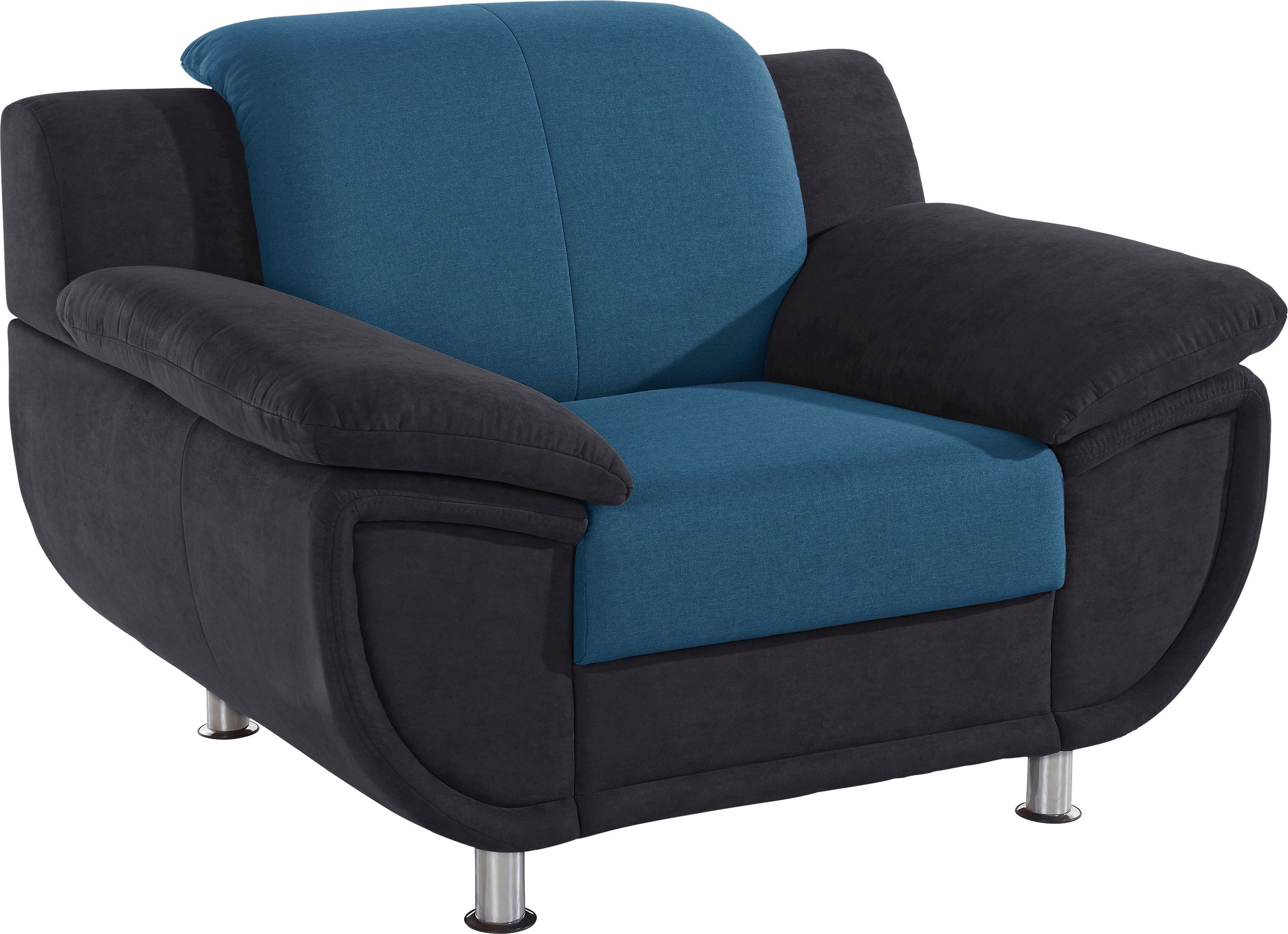 TRENDMANUFAKTUR Sessel »Rondo 3, Loungesessel« wahlweise mit komfortablem Federkern, mit extra breiten Armlehnen