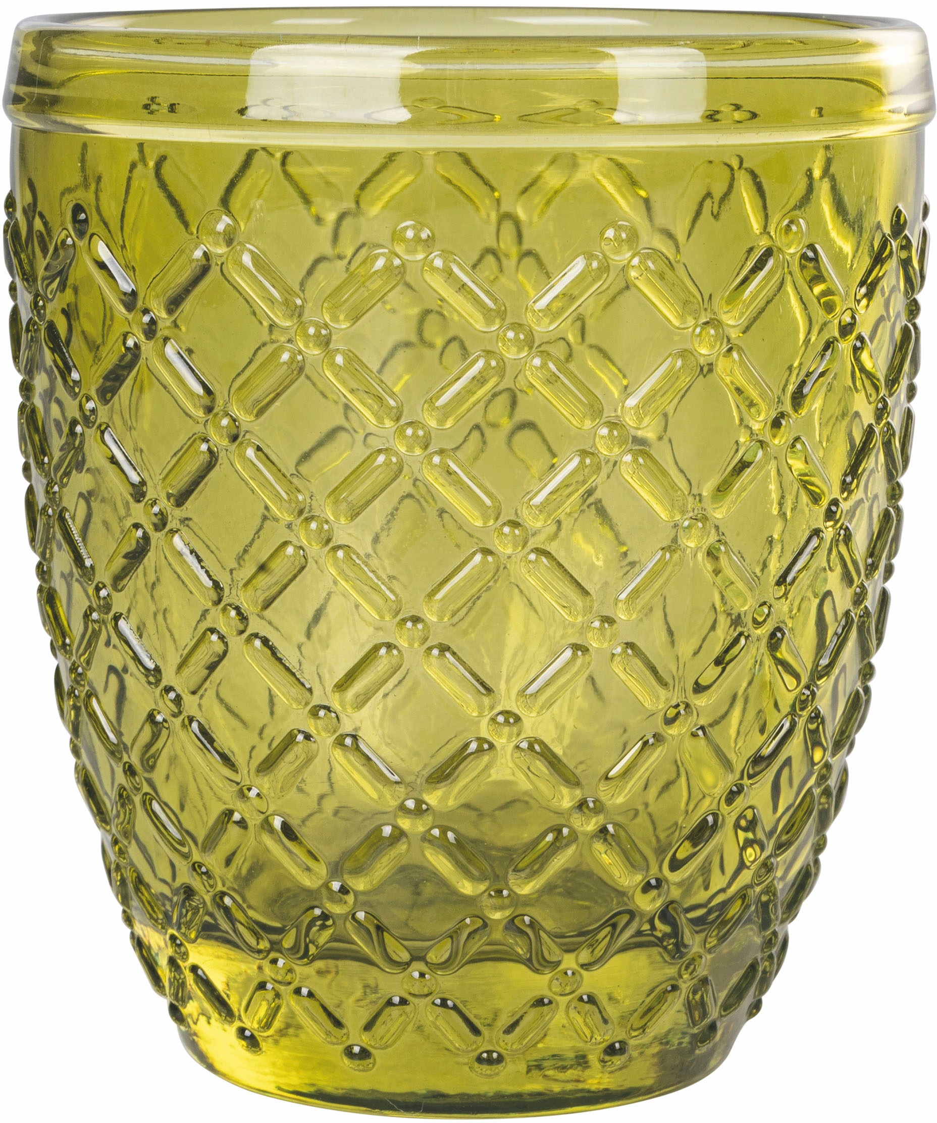 Villa d'Este Gläser-Set »Castle Greenery«, (Set, 6 tlg.), Wassergläser-Set, 6-teilig, Inhalt 350 ml