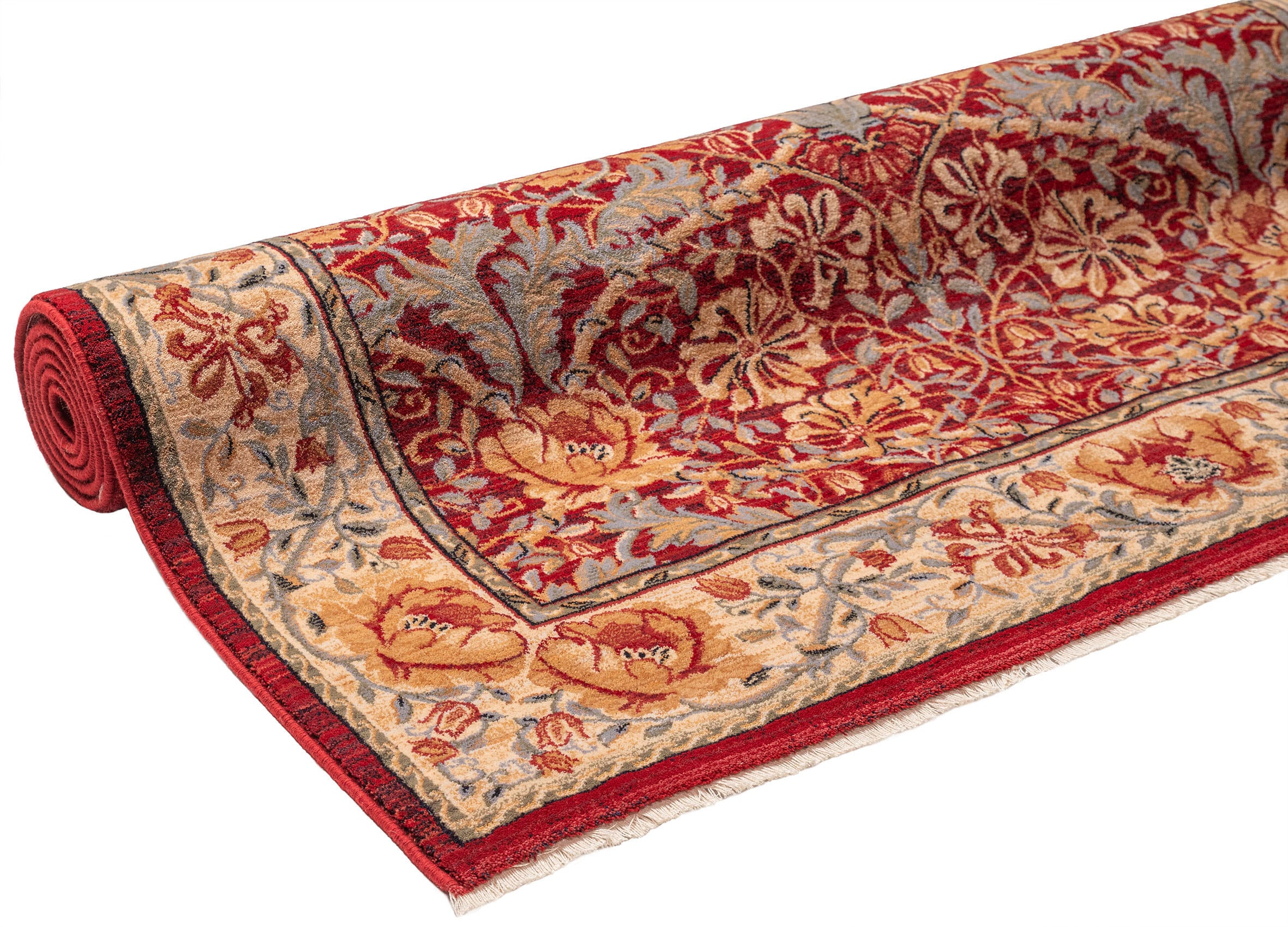 THEKO Wollteppich »Saharna 2968«, rechteckig, 10 mm Höhe, reine Wolle, Orient-Optik, mit Fransen