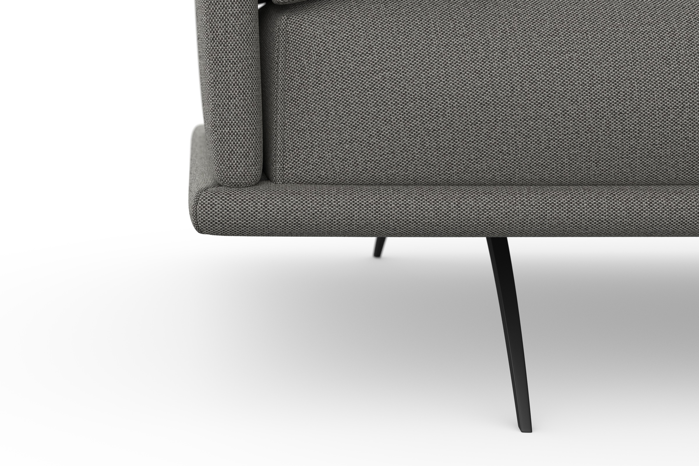 machalke® Ecksofa »benito, L-Form«, mit bezogenem Sockel