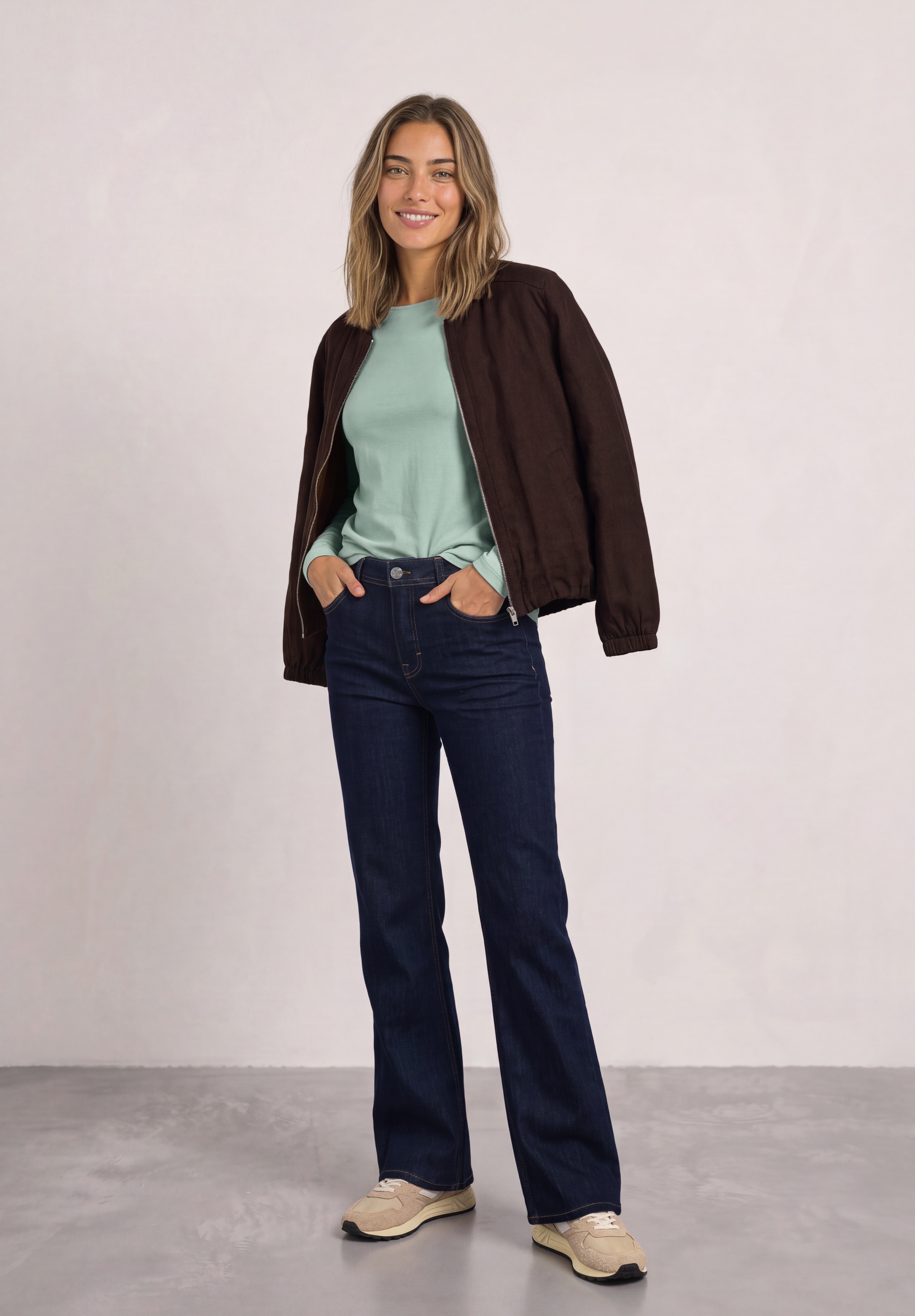 STREET ONE Langarmshirt »Style Lanea« Shirt mit U-Boot-Ausschnitt