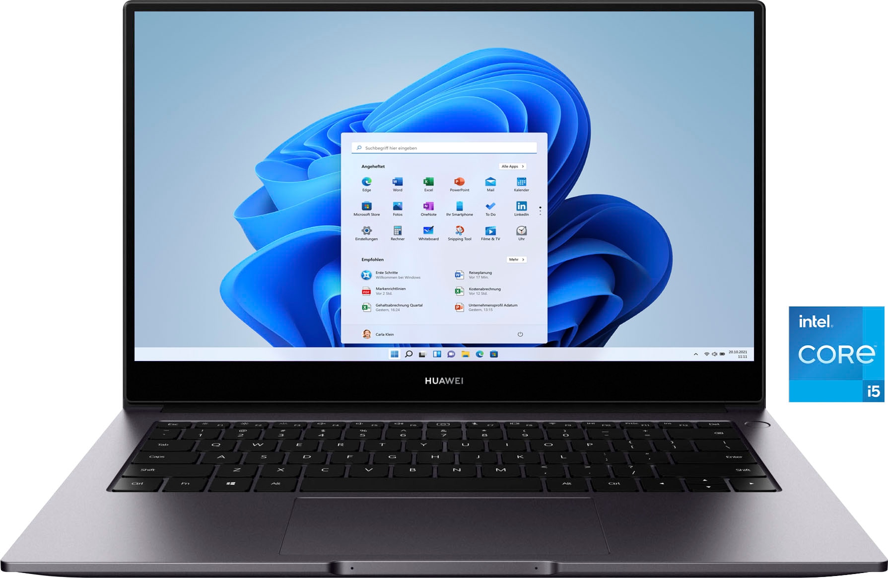 Huawei Notebook Xᵉ Zoll, GB Core ➥ SSD »MateBook Iris® cm, / i5, 14 512 Garantie Graphics, 3 XXL D14 35,56 | UNIVERSAL Intel, 2022«, Jahre