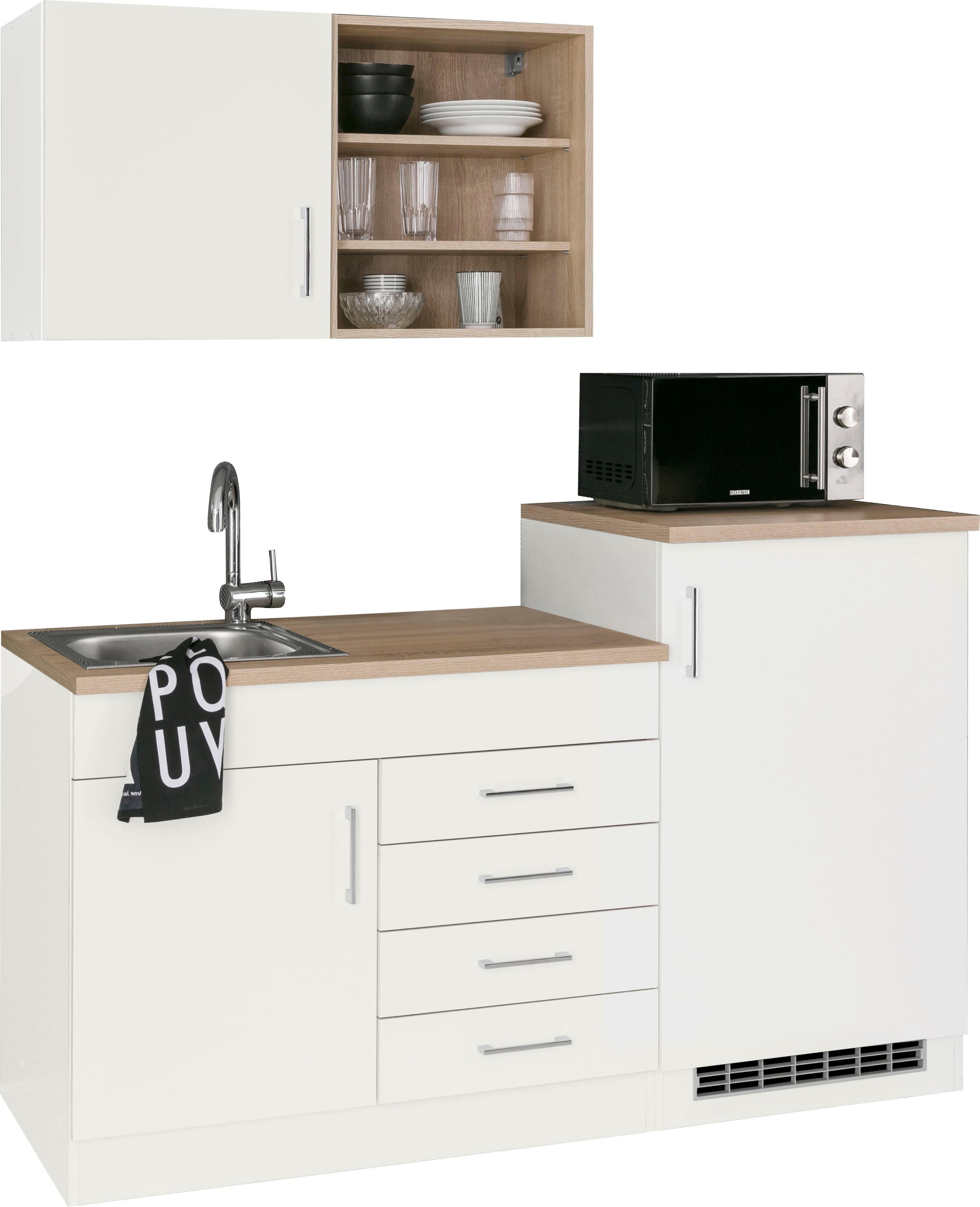 KOCHSTATION Pantryküche »KS-Mali« Breite 160 cm, mit E-Geräten