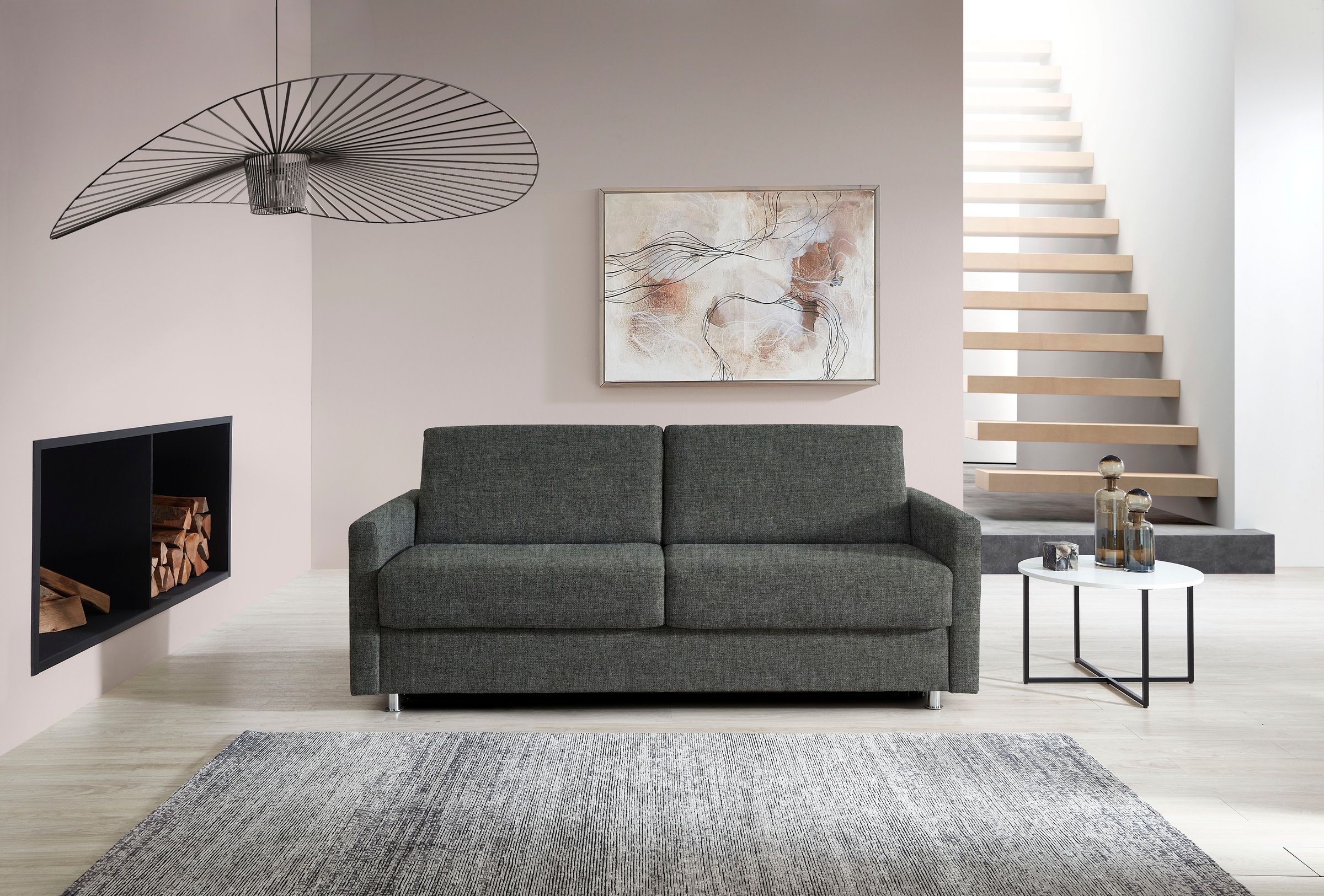 Bali Schlafsofa »JUNARA, Dauerschlaffunkiton, 2 einzelne Matratzen,«, Sensoform- oder Gelformmatratzen und Lattenrost