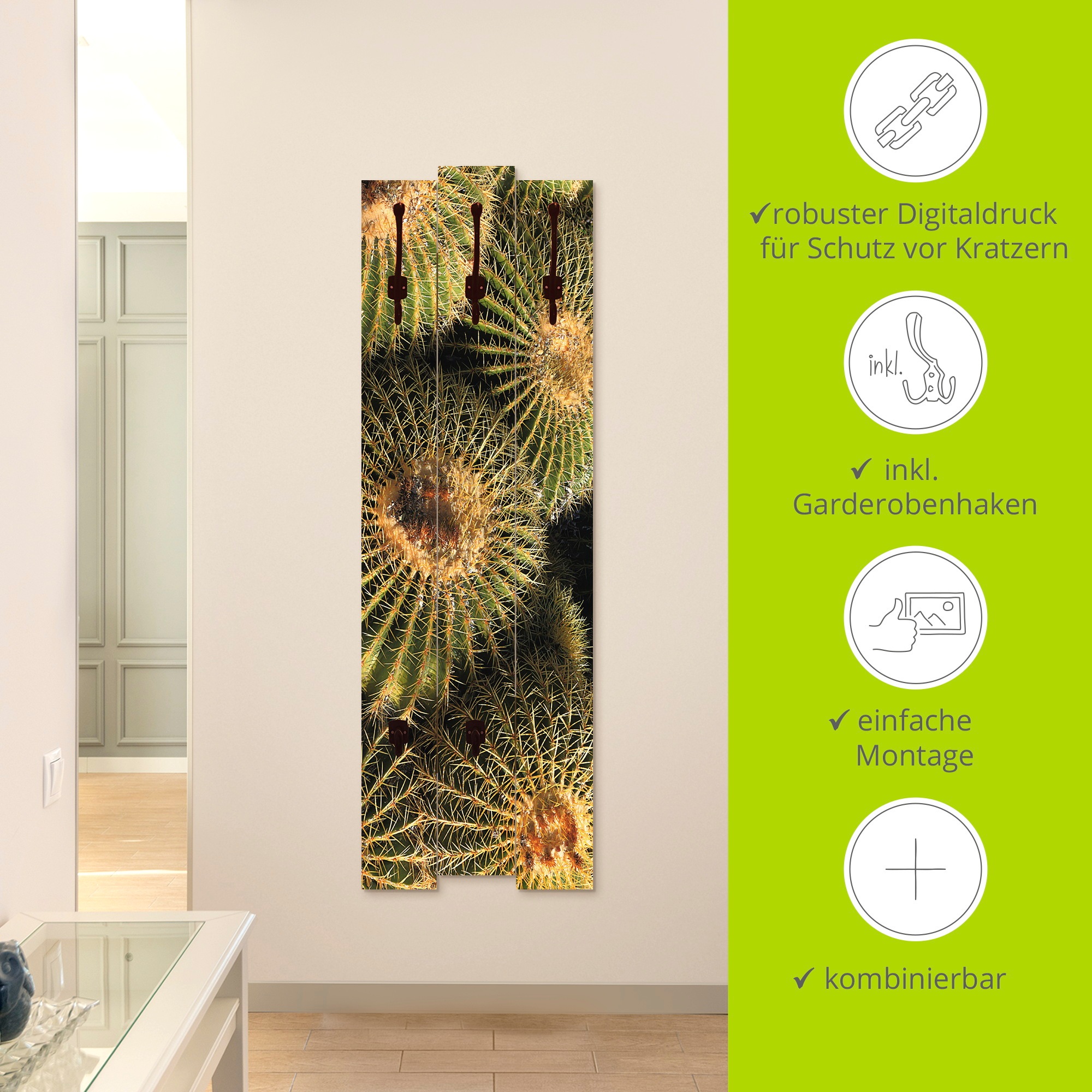 Artland Garderobenleiste »Arizona golden barrels«, teilmontiert