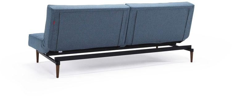 Styletto mit skandinavischen »Splitback«, LIVING INNOVATION in dunklen bestellen bequem Beinen, Design ™ Schlafsofa