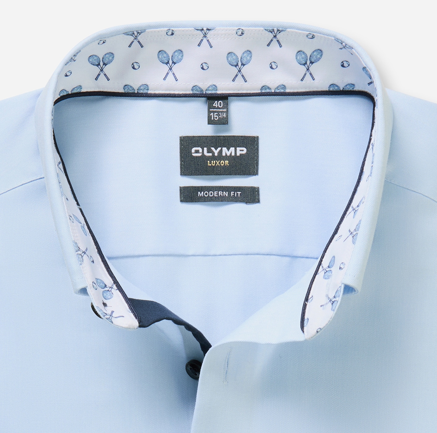 OLYMP Langarmhemd »Luxor« modern fit, Button-down-Kragen, Businesshemd