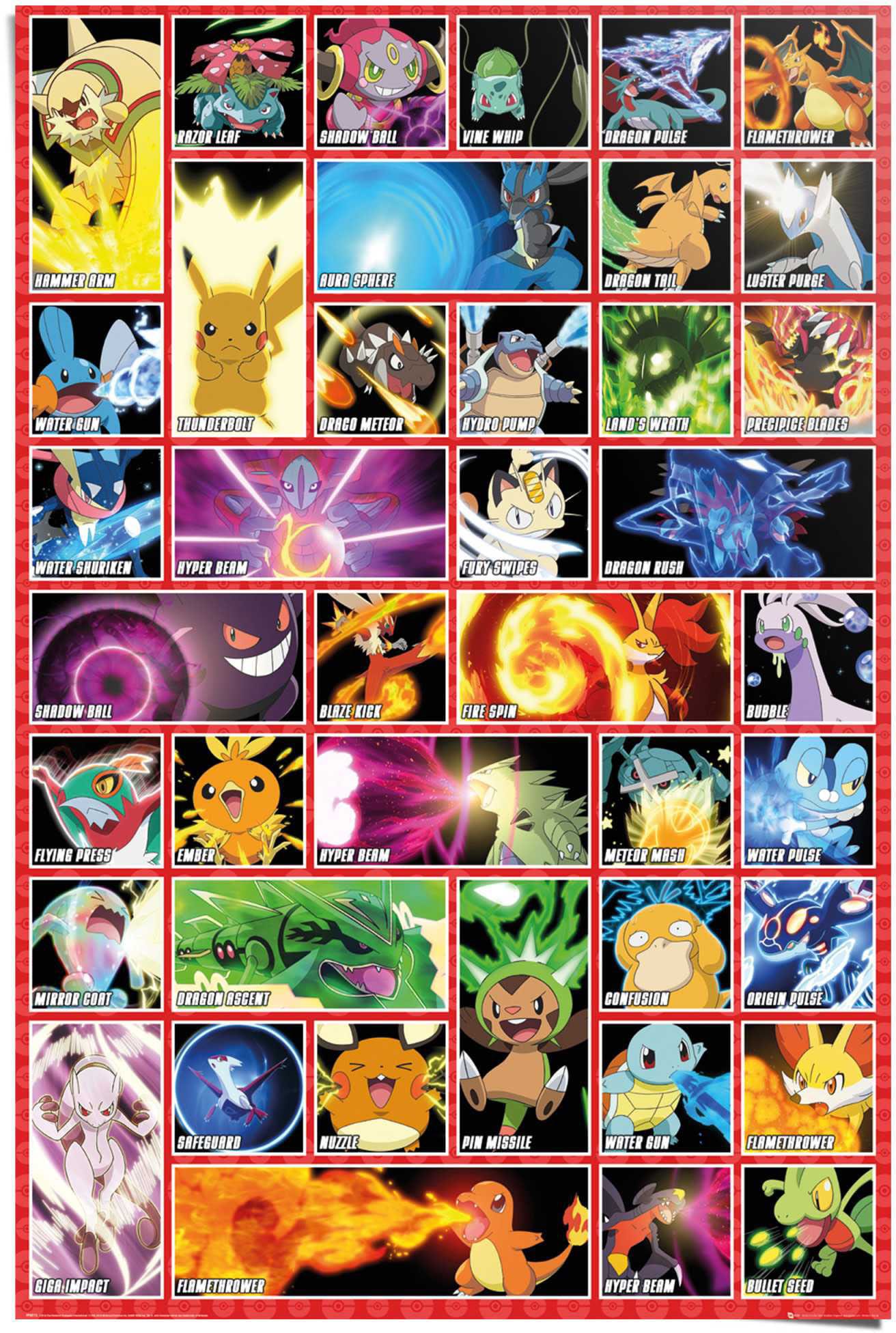 Reinders! Poster »Poster Pokemon«, Comic, bequem kaufen (1 St.)