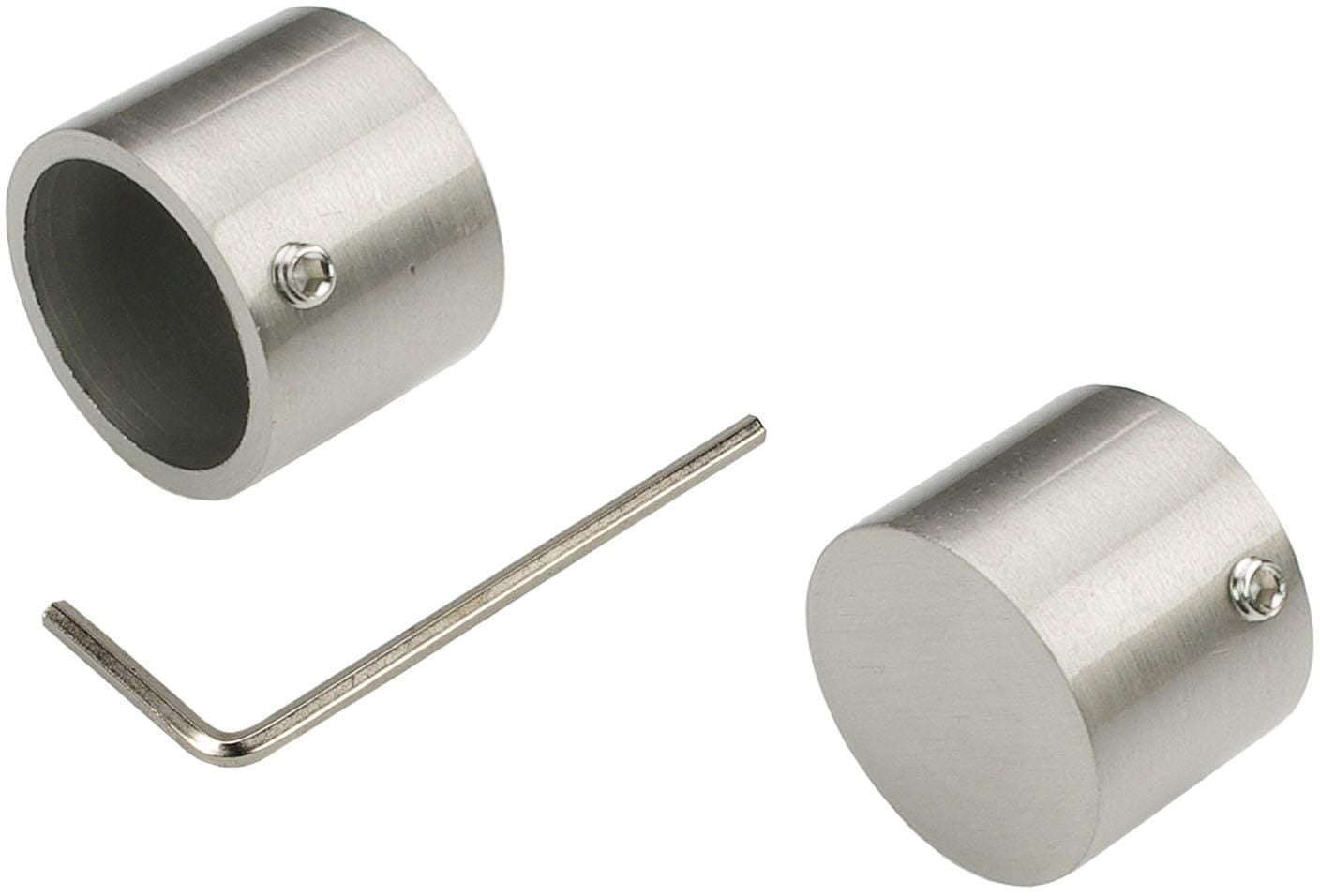 Liedeco Gardinenstange »CELZYLIN02SG2L«, 2 läufig-läufig, Fixmaß, 2-läufig im Fixmaß Ø 25/20 mm
