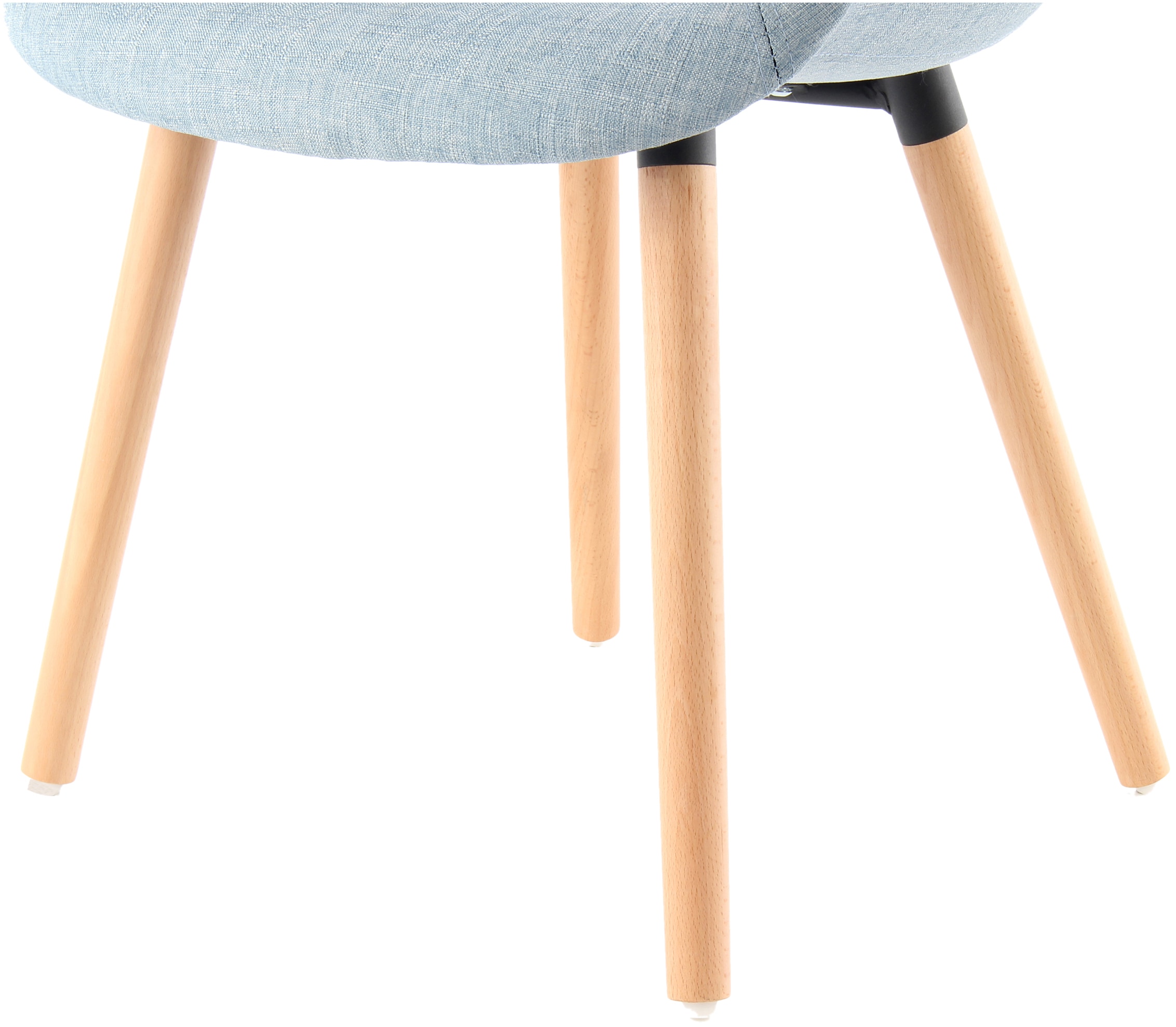 Kayoom Polsterstuhl »Stuhl Winston 325 2er-Set, weiche Sitzfläche aus Schaumstoff«, (Set), 2 St., attraktiv, Holzbeine, weiche Sitzfläche aus Schaumstoff