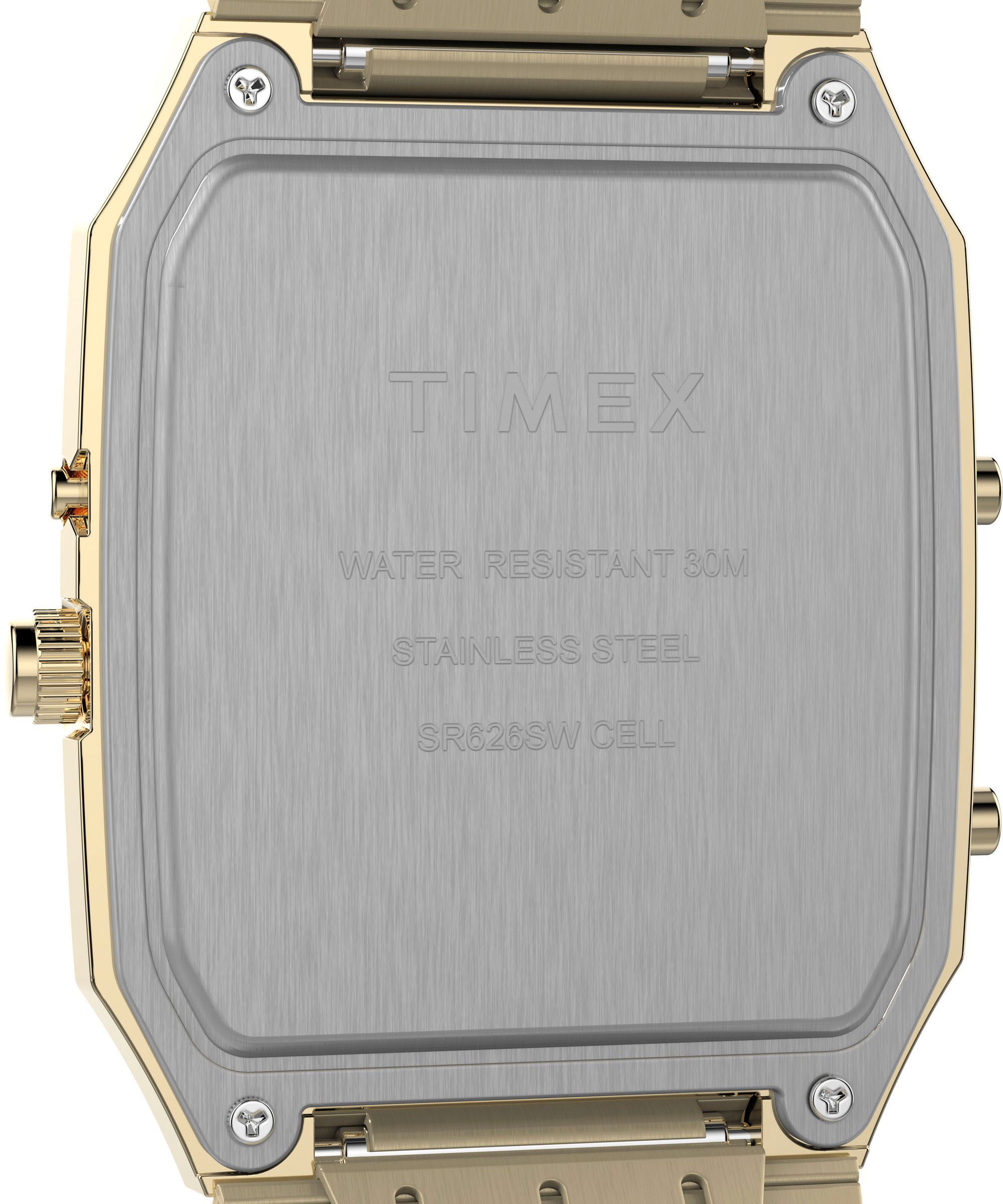 Timex Quarzuhr »REISSUE«, Armbanduhr, Herrenuhr, Damenuhr,digital,Edelstahlarmband