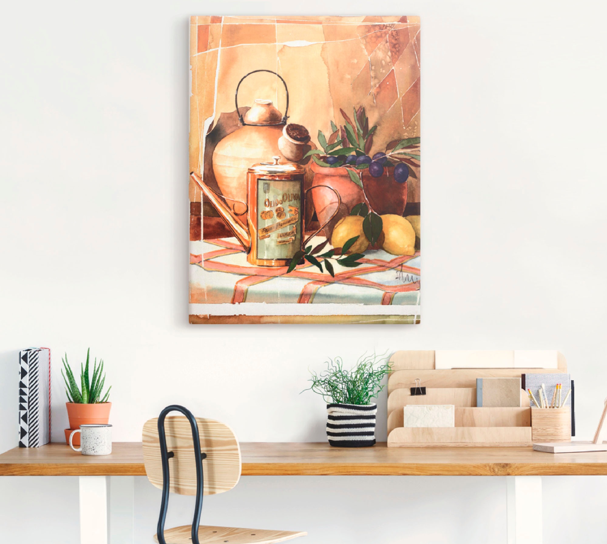 Artland Leinwandbild »Olivenöl«, Arrangements, (1 St.), auf Keilrahmen gespannt