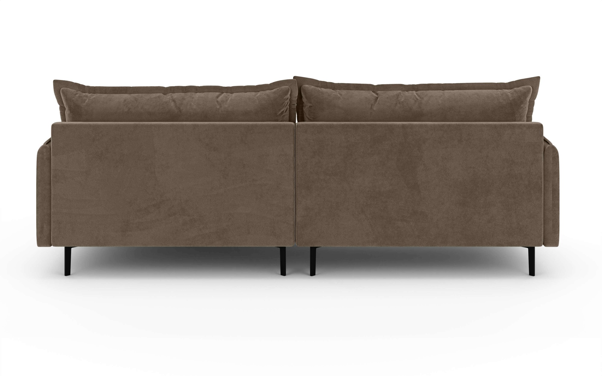 INOSIGN Ecksofa »ALEXANDRIA mit Recamiere rechts oder links bestellbar, moderne Bezüge«, L-Form mit Wellenunterfederung, Maße: B/H/T 246/86/190 cm