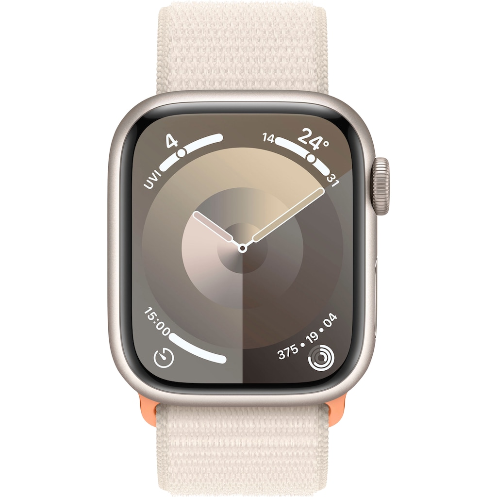 Apple Smartwatch »Watch Series 9 GPS Aluminium 41mm One-Size«, (Watch OS 10)