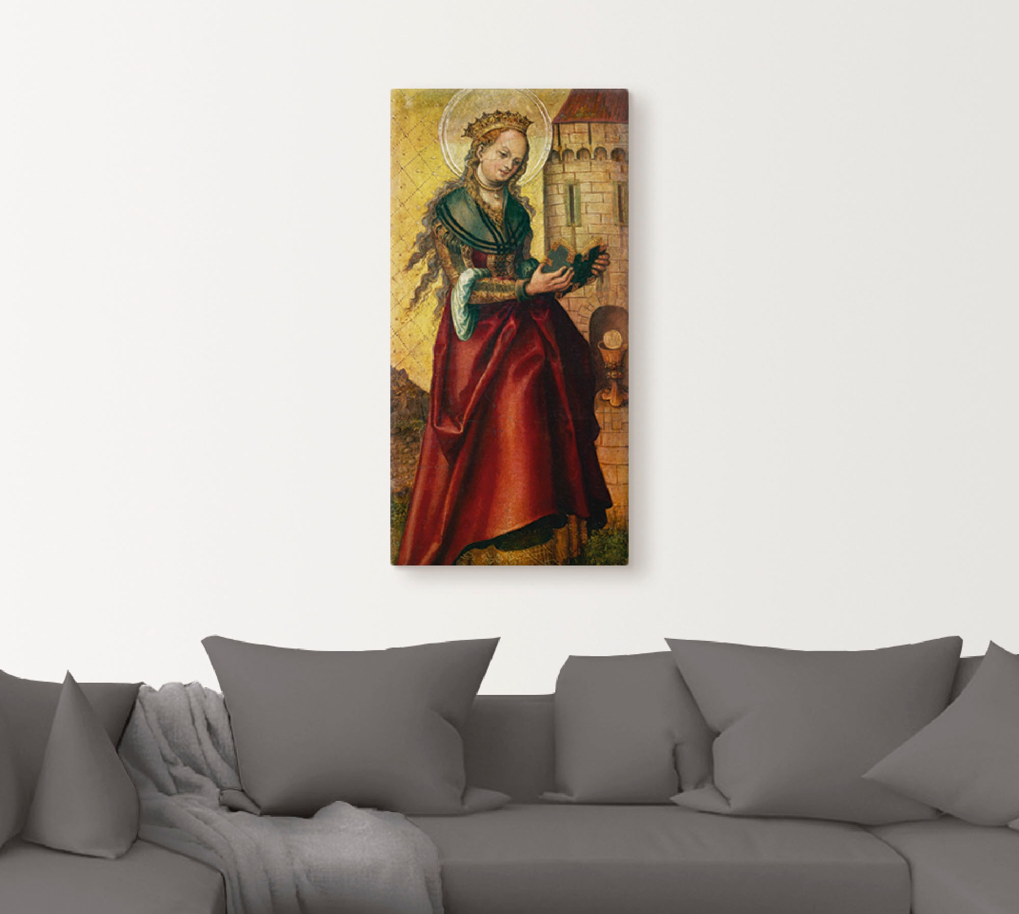 Artland Wandbild »Die heilige Barbara.«, Frau, (1 St.), als Leinwandbild, Poster in verschied. Größen