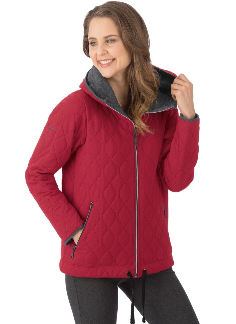 Trigema Sweatjacke »TRIGEMA Steppjacke mit Kapuze aus Sweat-Qualität«