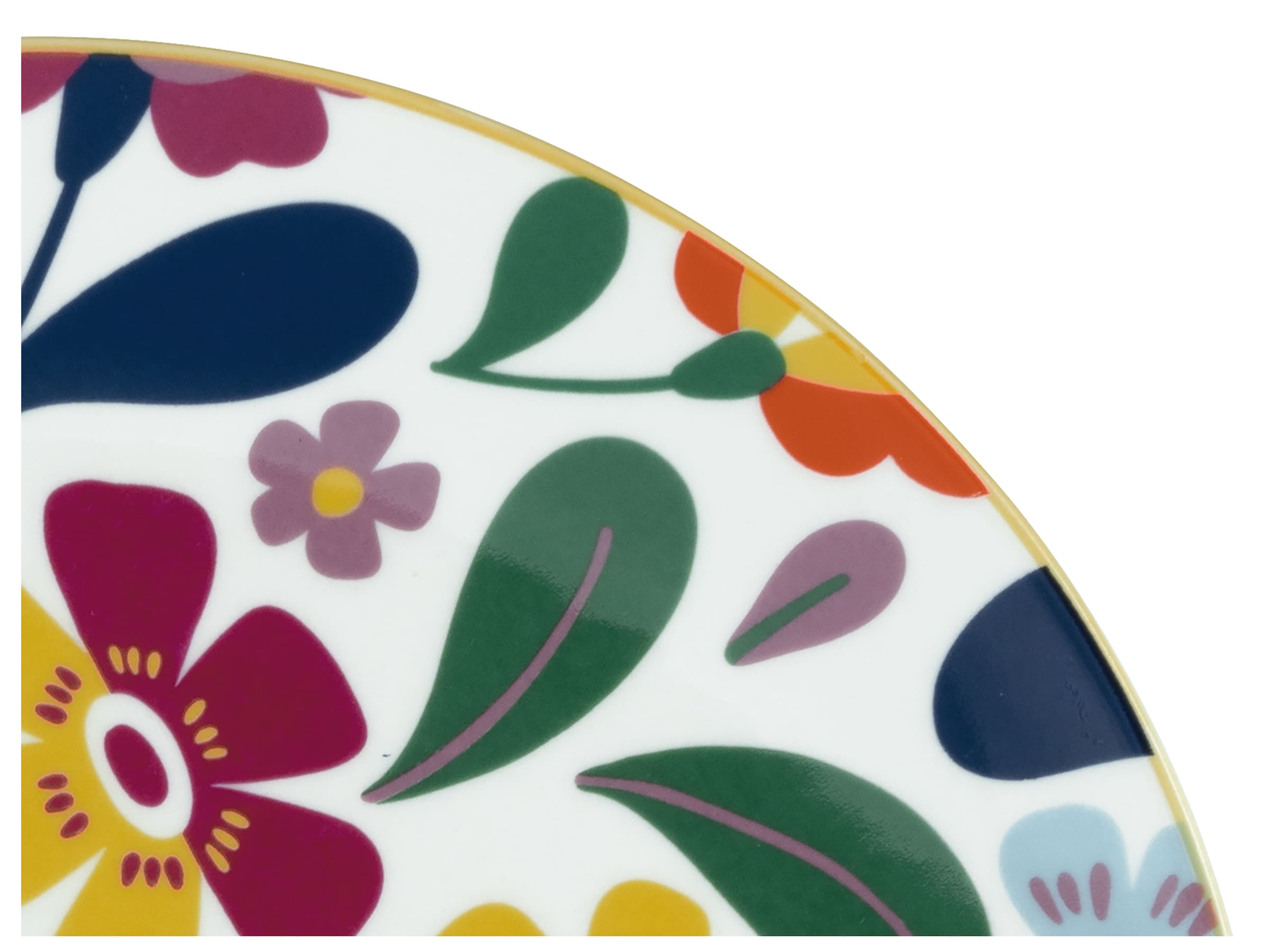 CreaTable Teller-Set »Folklore Bunt, Teller Set 12-tlg« Blumenmotive