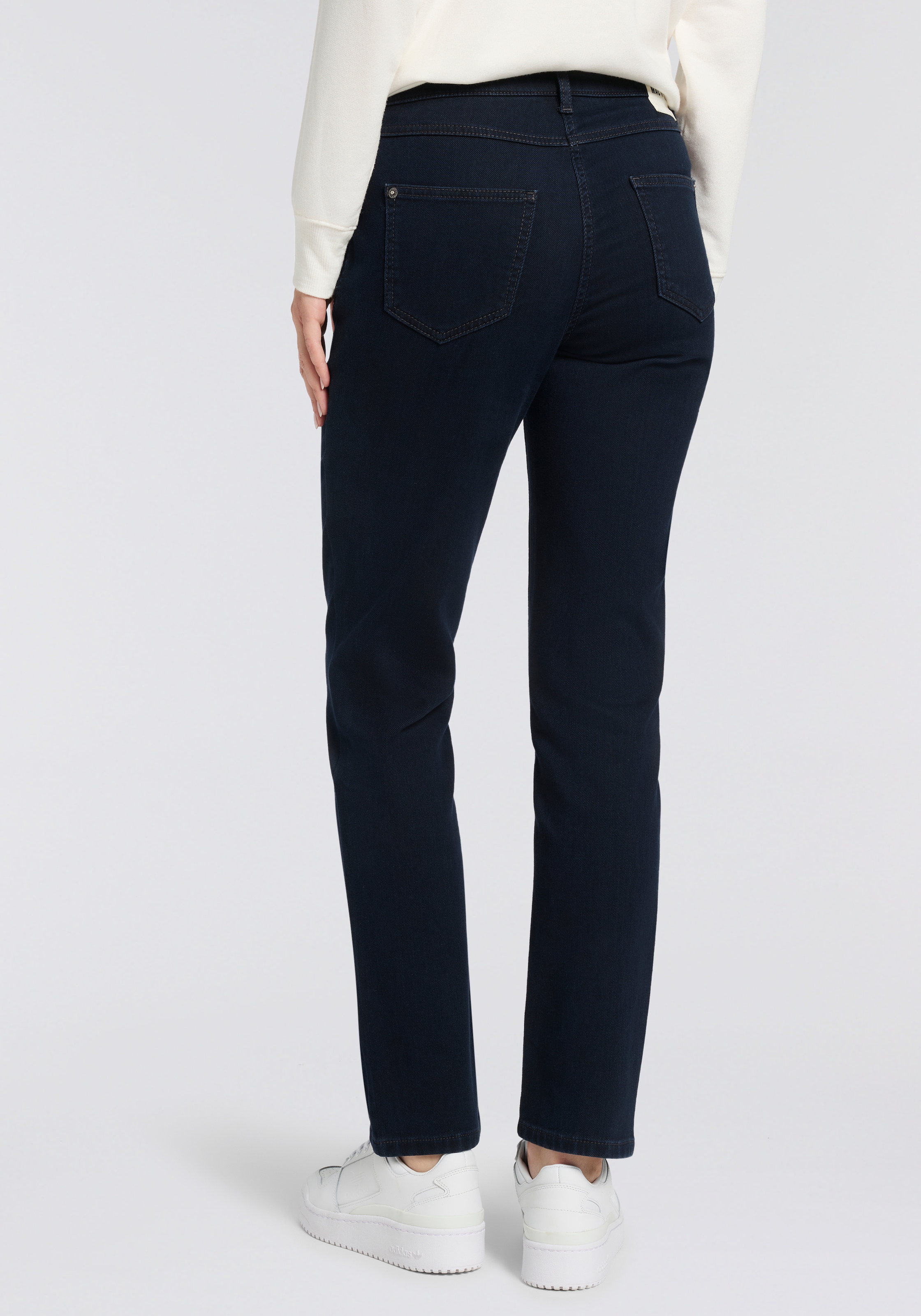 MAC Straight-Jeans »MACMELANIE« Sportives Naht-Detail am Tascheneingriff