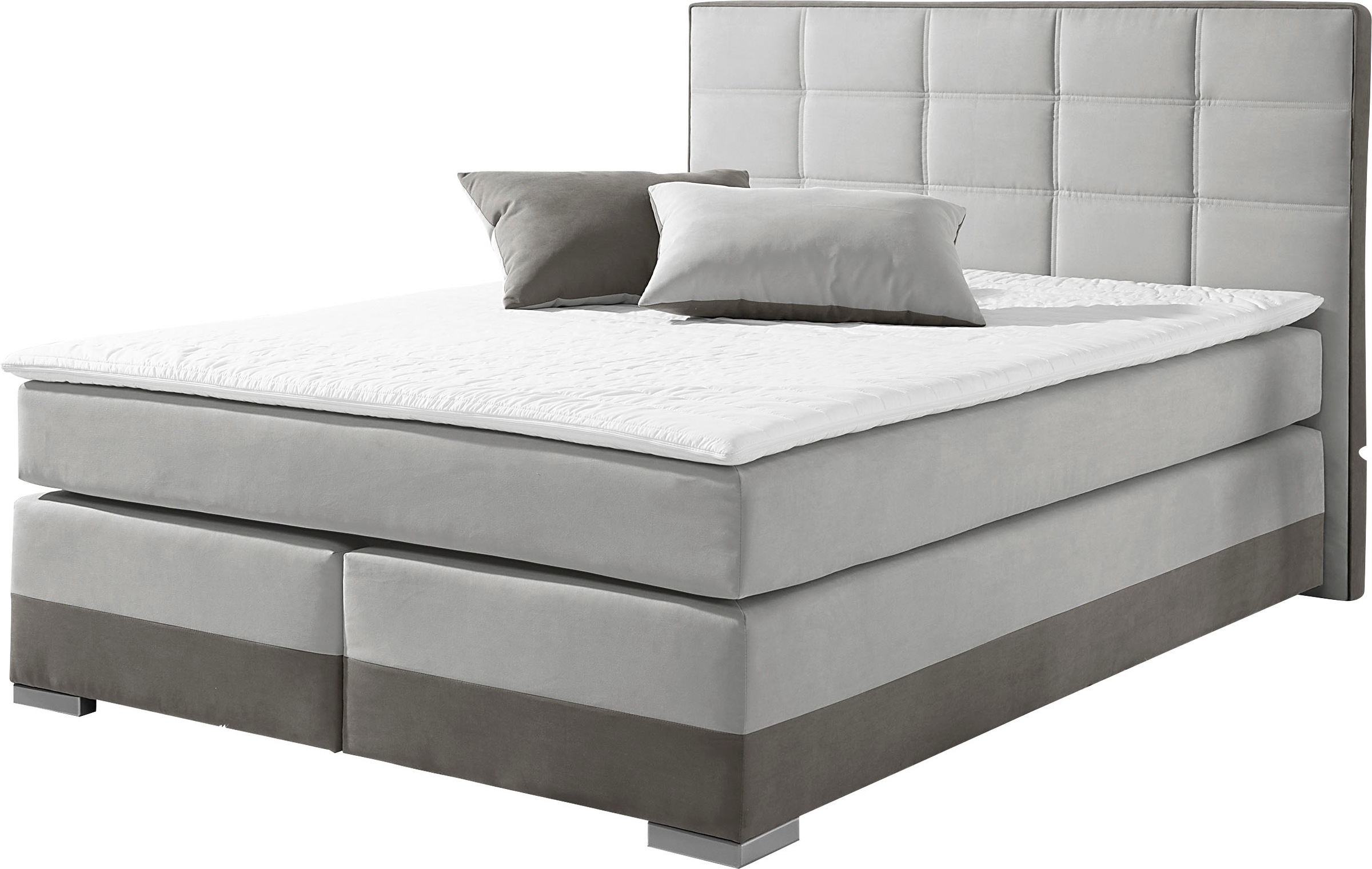 INOSIGN Boxspringbett, inklusive Topper und Wendekissen