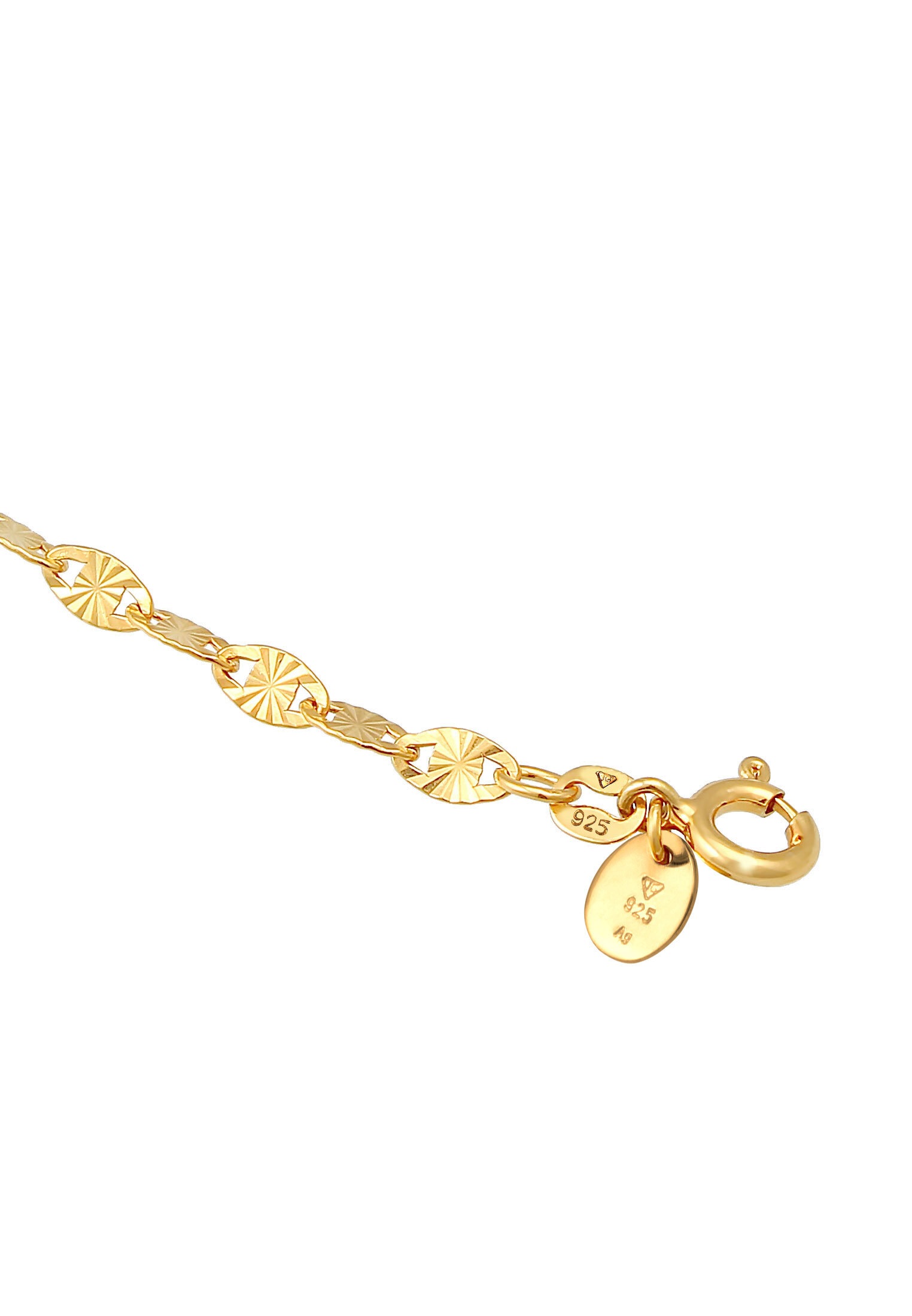 Elli Premium Y-Kette »Halskette Y-Kette Vintage Plättchen Stern Design 925 Silber«