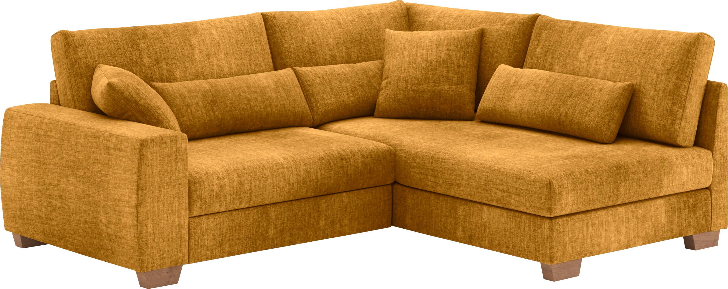 Mr. Couch Ecksofa »L-Form«, Mit Federkern, wahlweise mit Bett und Taschenfederkern