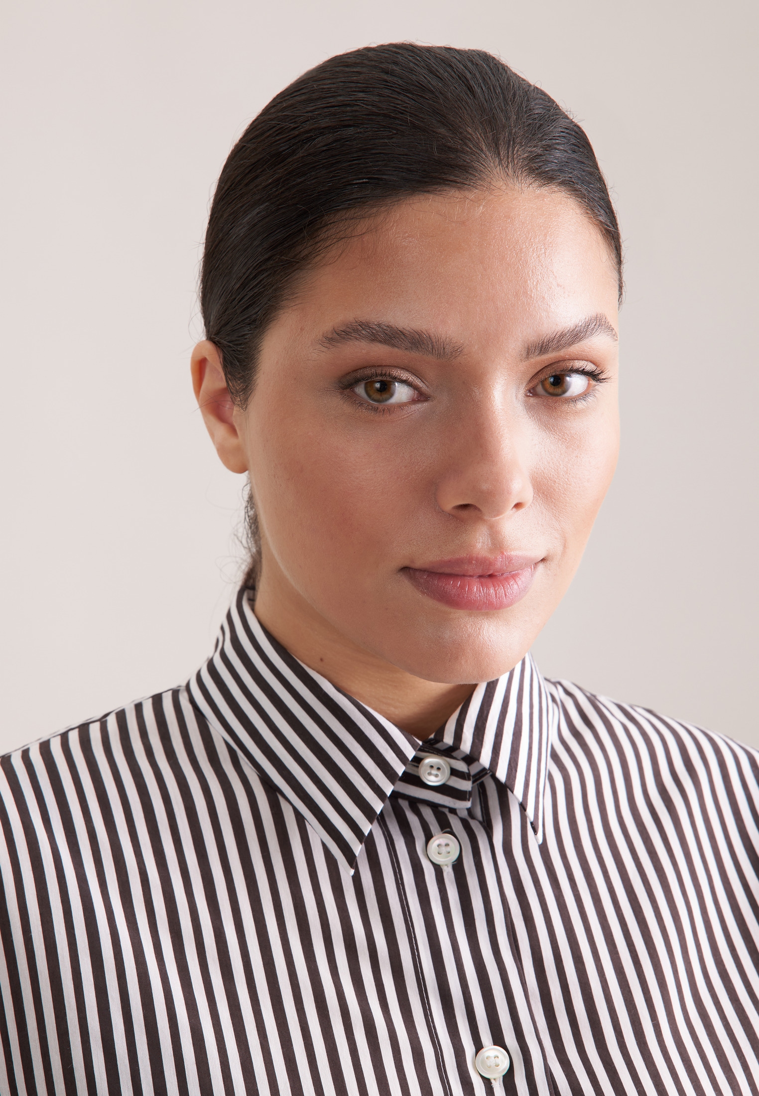 seidensticker Klassische Bluse »Schwarze Rose« 1/1 Gestreift