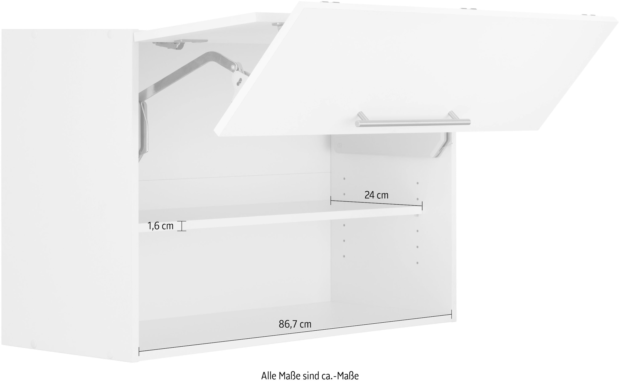wiho Küchen Faltlifthängeschrank »Unna«, 90 cm breit, mit Soft Close  Funktion auf Rechnung bestellen