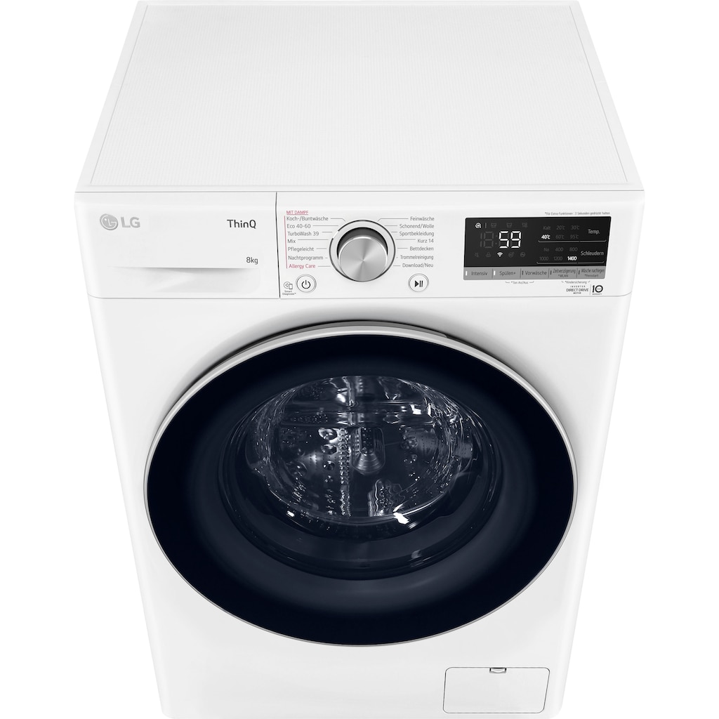 LG Waschmaschine »F4WV7081«, F4WV7081, 8 kg, 1400 U/min