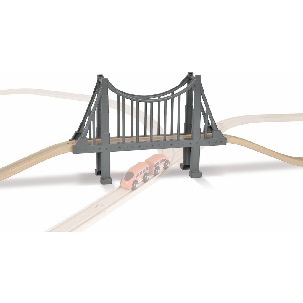 Eichhorn Spielzeugeisenbahn-Brücke »Holzspielzeug, Schienenbahnset Hängebrücke, 3-tlg.«, Made in Europe, FSC®- schützt Wald - weltweit