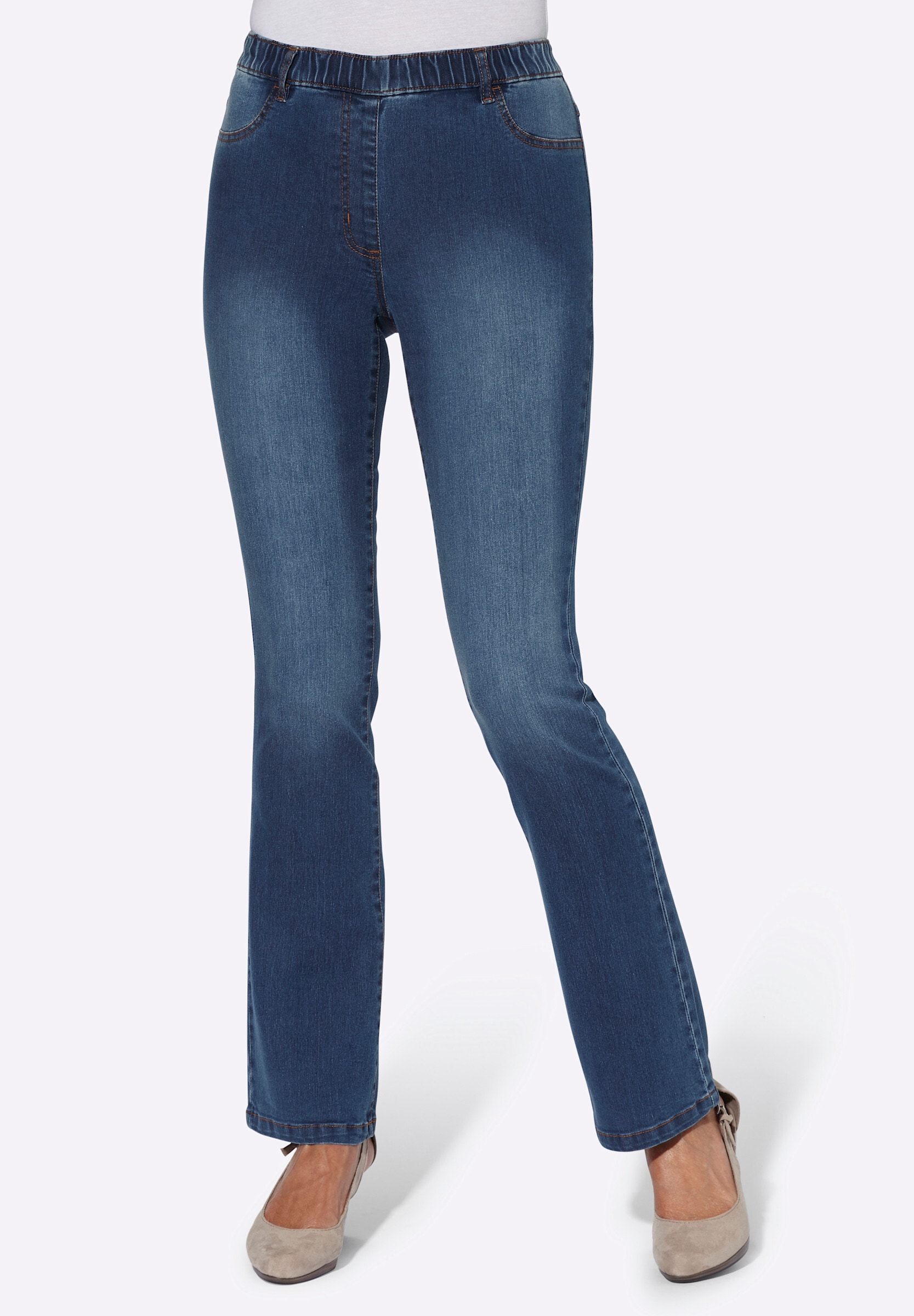 Sieh an! Bootcut-Jeans »Jeans Bootcut-Jeans in Schlupfform«