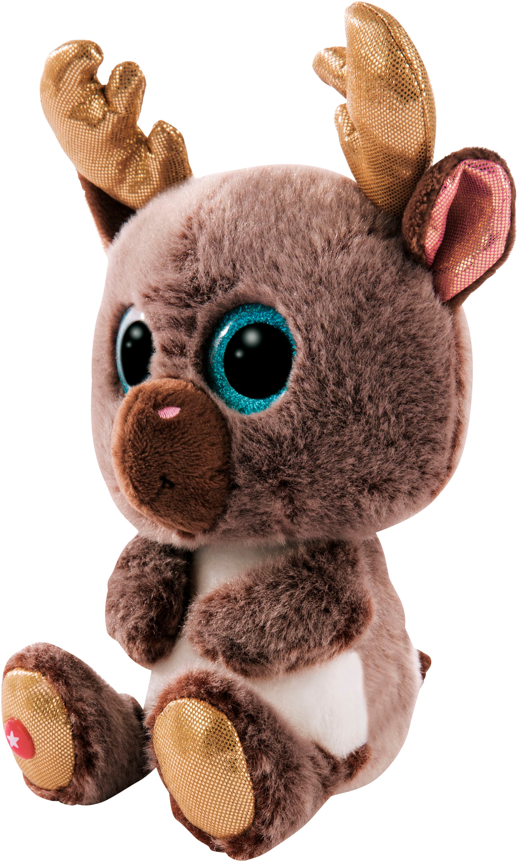 Nici Kuscheltier »Glubschis, Rentier Chocolate Mousse, 15 cm schlenkernd« schlenkernd; enthält recyceltes Material (Global Recycled Standard)