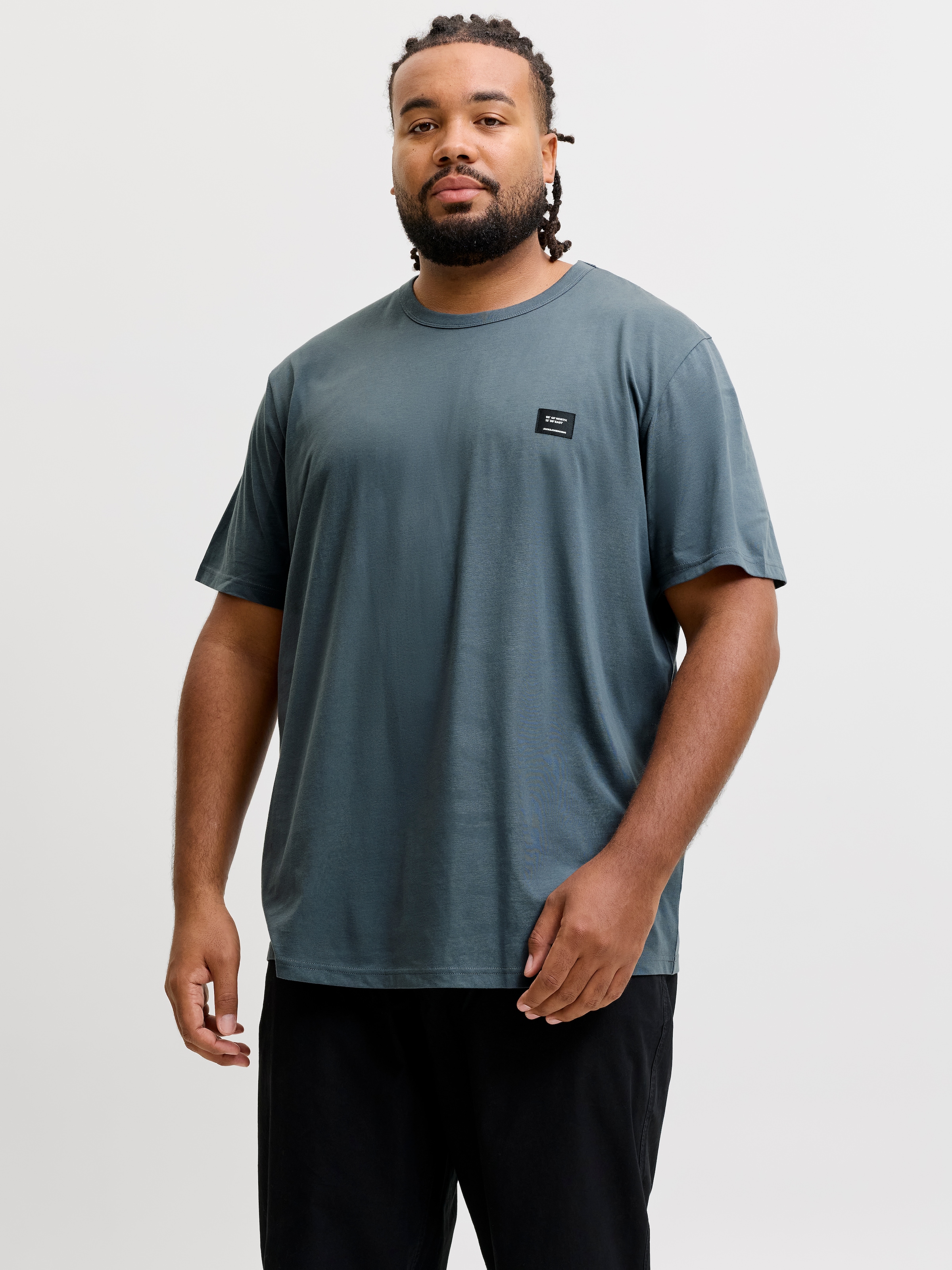 Jack & Jones PlusSize T-Shirt »JJCLEVELAND TEE SS CREW NECK PLS« Baumwolle, regular fit