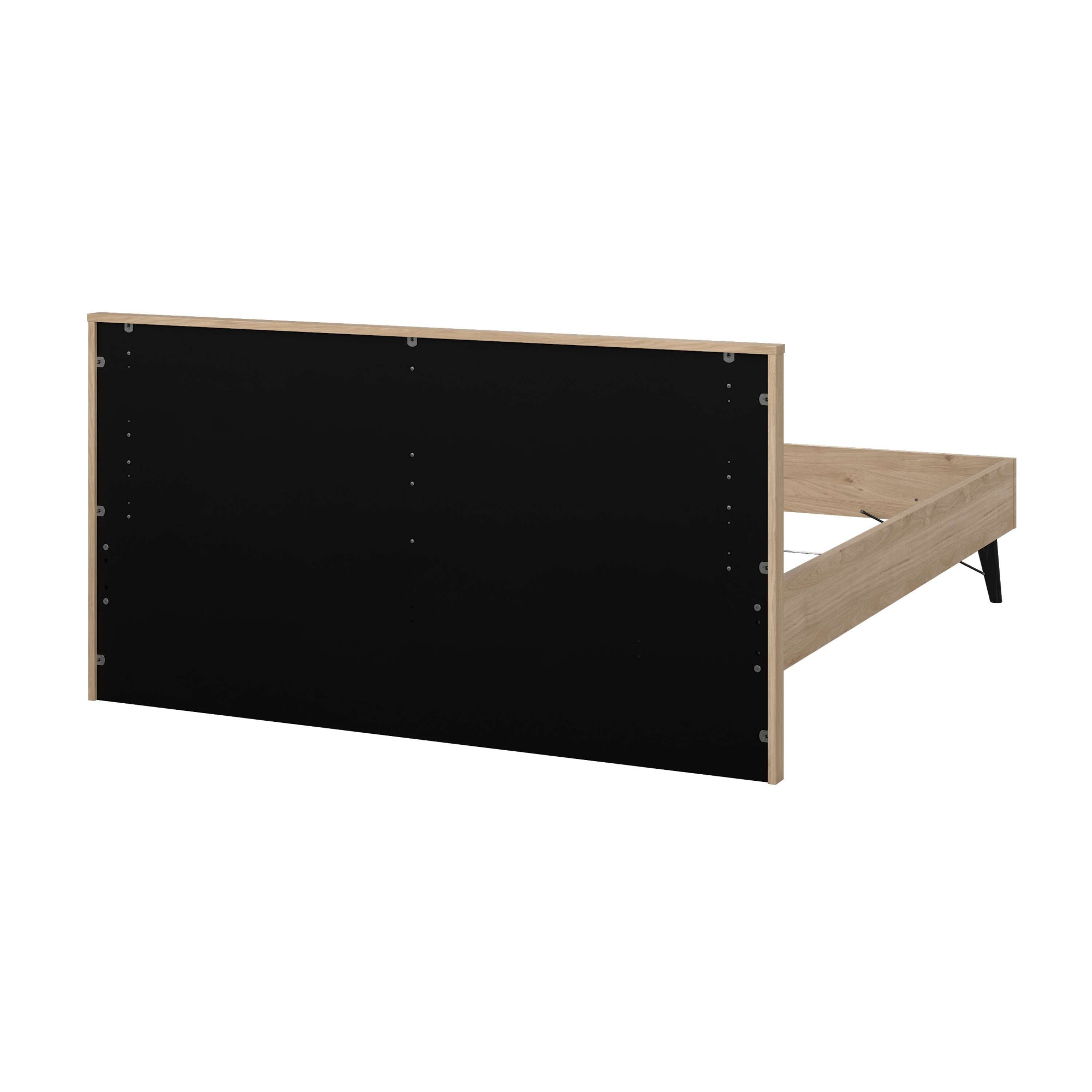 andas Bett »Ry Bettrahmen, Bettgestell, Doppelbett,« mit hohem Kopfteil, Beine aus Vollholz,