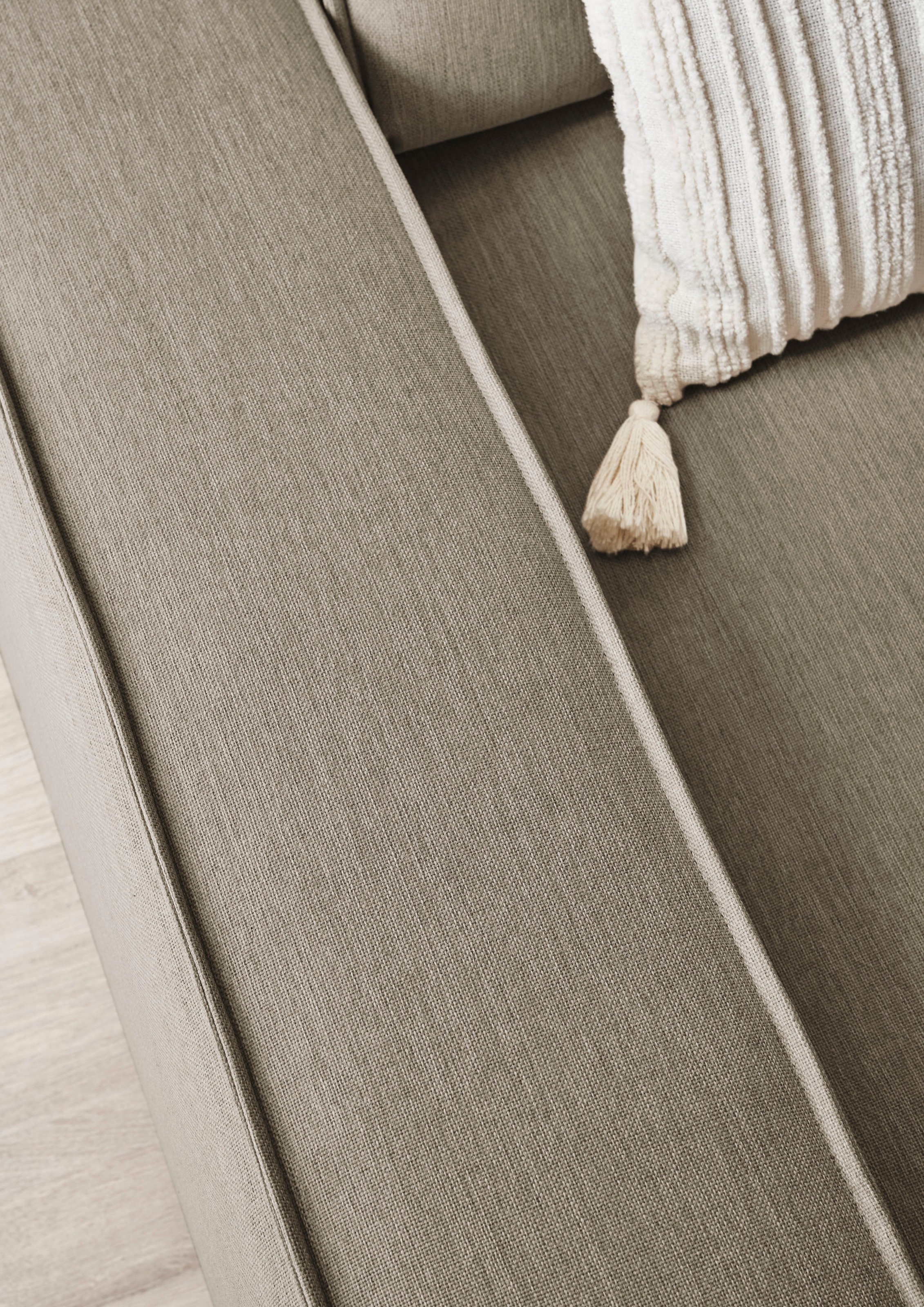 Home affaire Polsterecke »SHERWOOD XXL tief, L-Form, Schlaffunktion, Bigsofa, Cord, Leinenoptik« stellbar zum Schlafsofa (Krokodilverbinder), Cord, Leinenoptik,