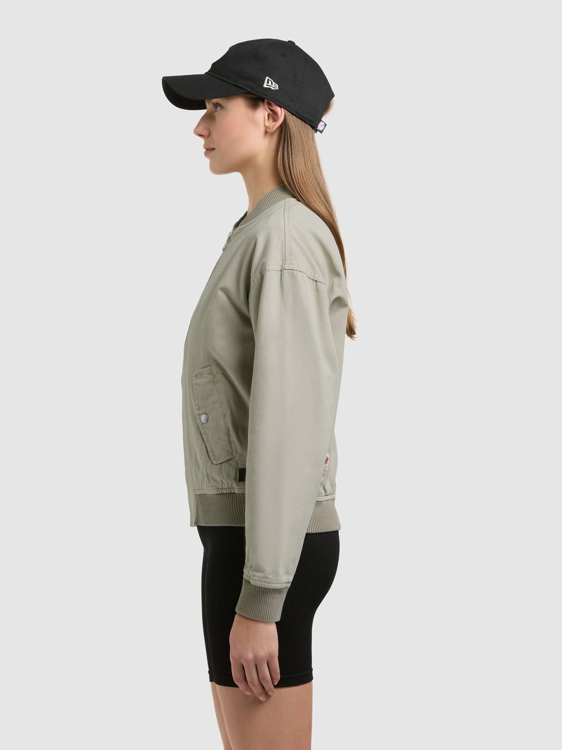 khujo Funktionsjacke »Funktionsjacke Inie« ohne Kapuze Übergangsjacke im Bomberjacken-Style